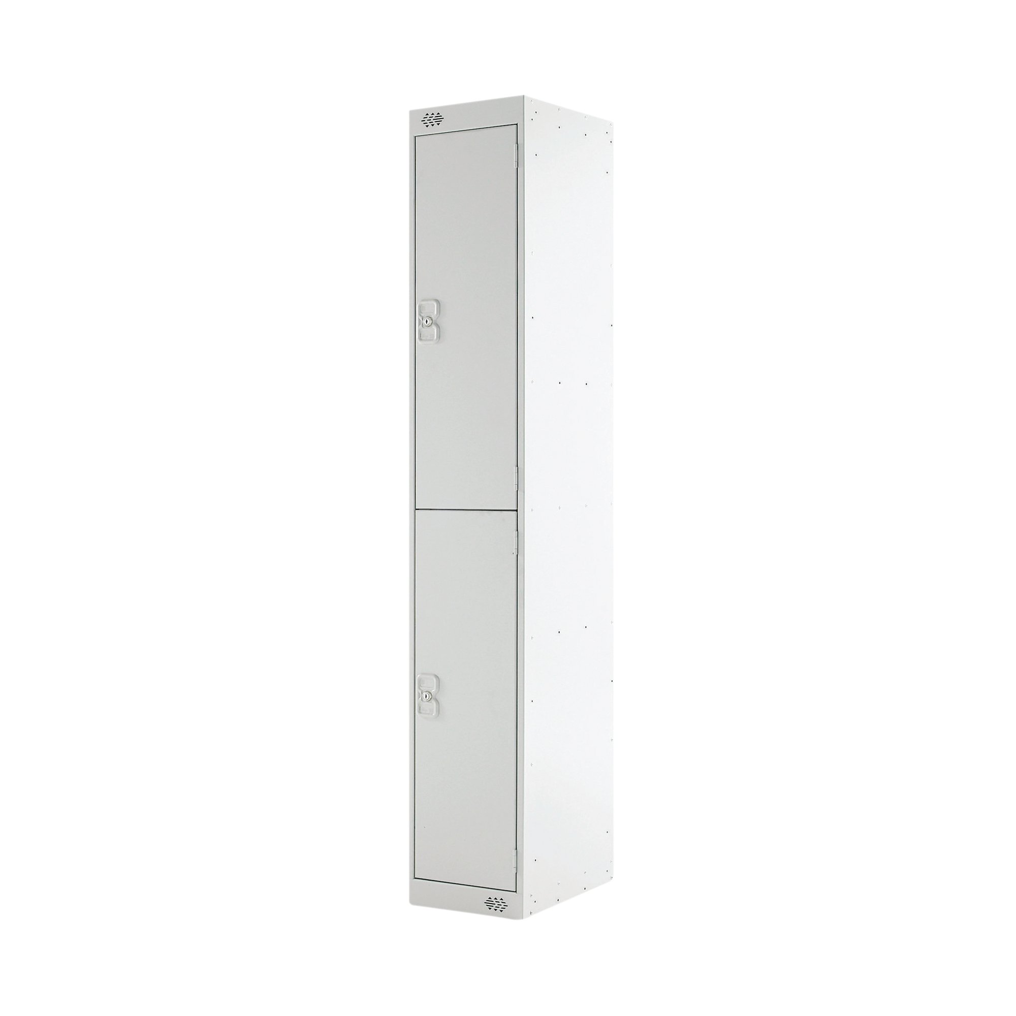 Two Compartment Locker 300x300x1800mm Light Grey Door M12212GUGU00