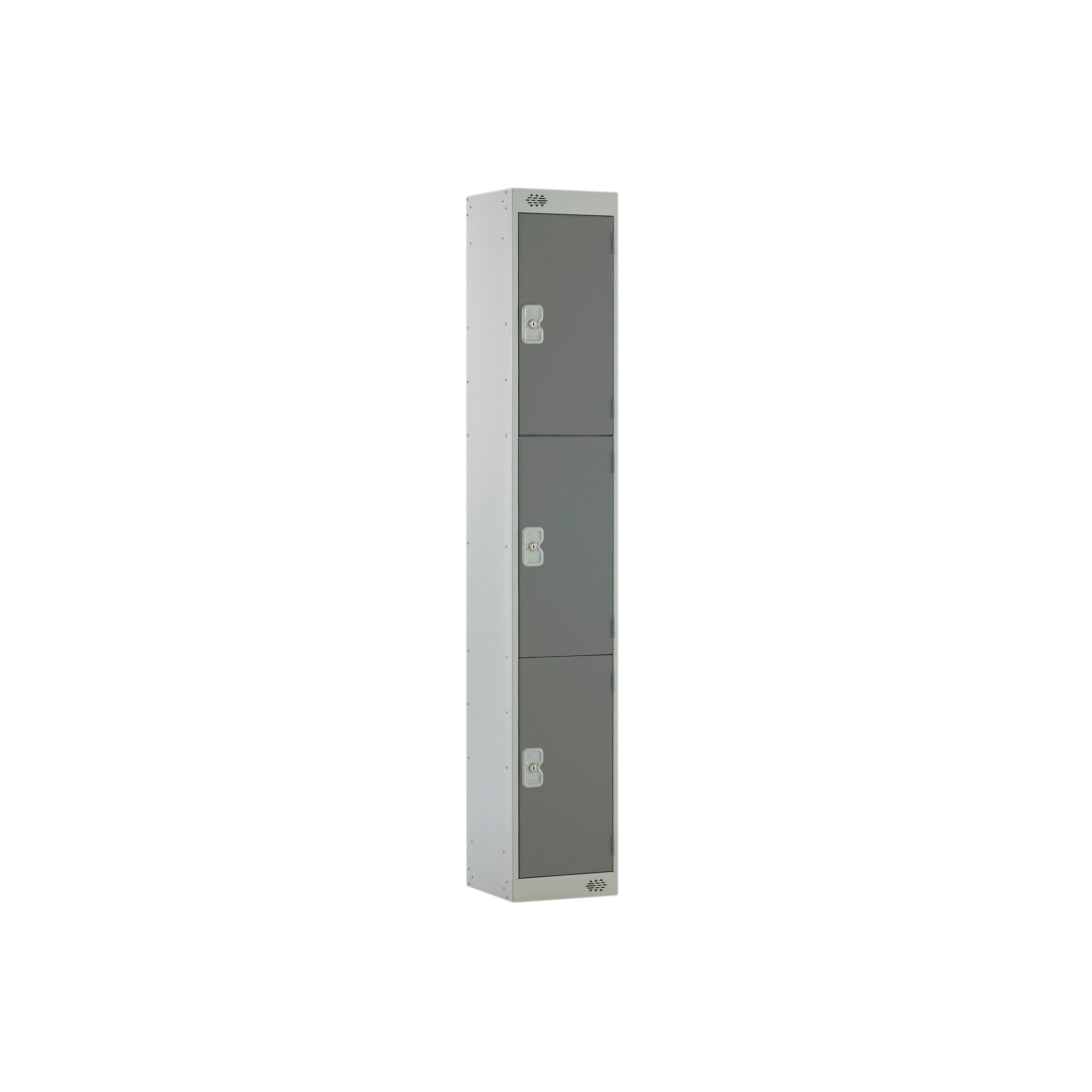 Three Compartment Locker 300x300x1800mm Dark Grey Door M12213GUHY00