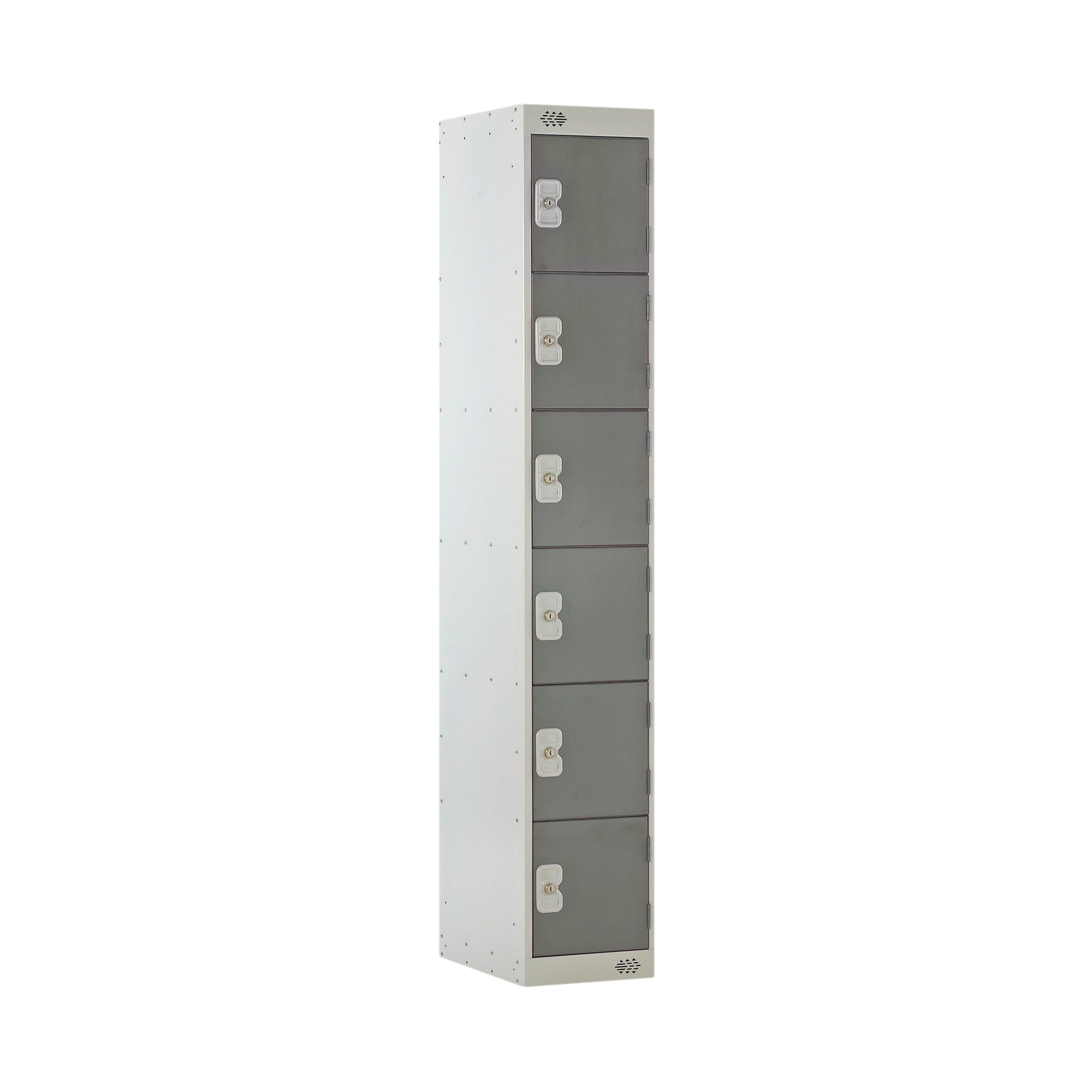 Six Compartment Locker 300x300x1800mm Dark Grey Door M12216GUHY00