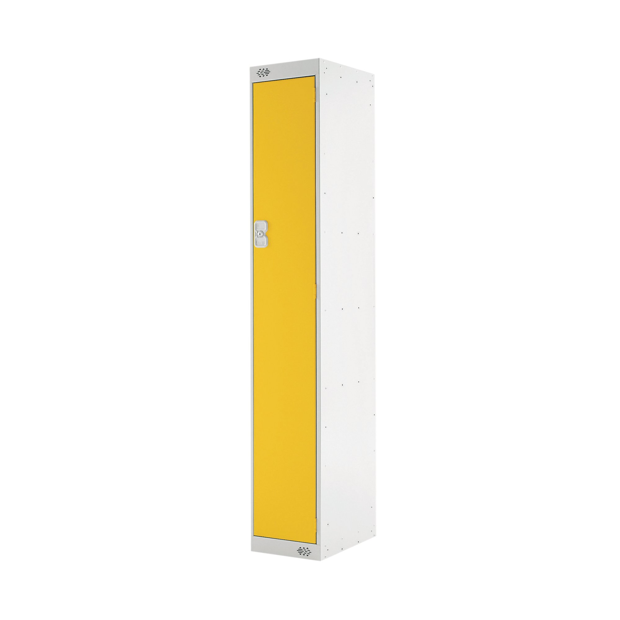 Single Compartment Locker 300x450x1800mm Yellow Door M12511GUYD00