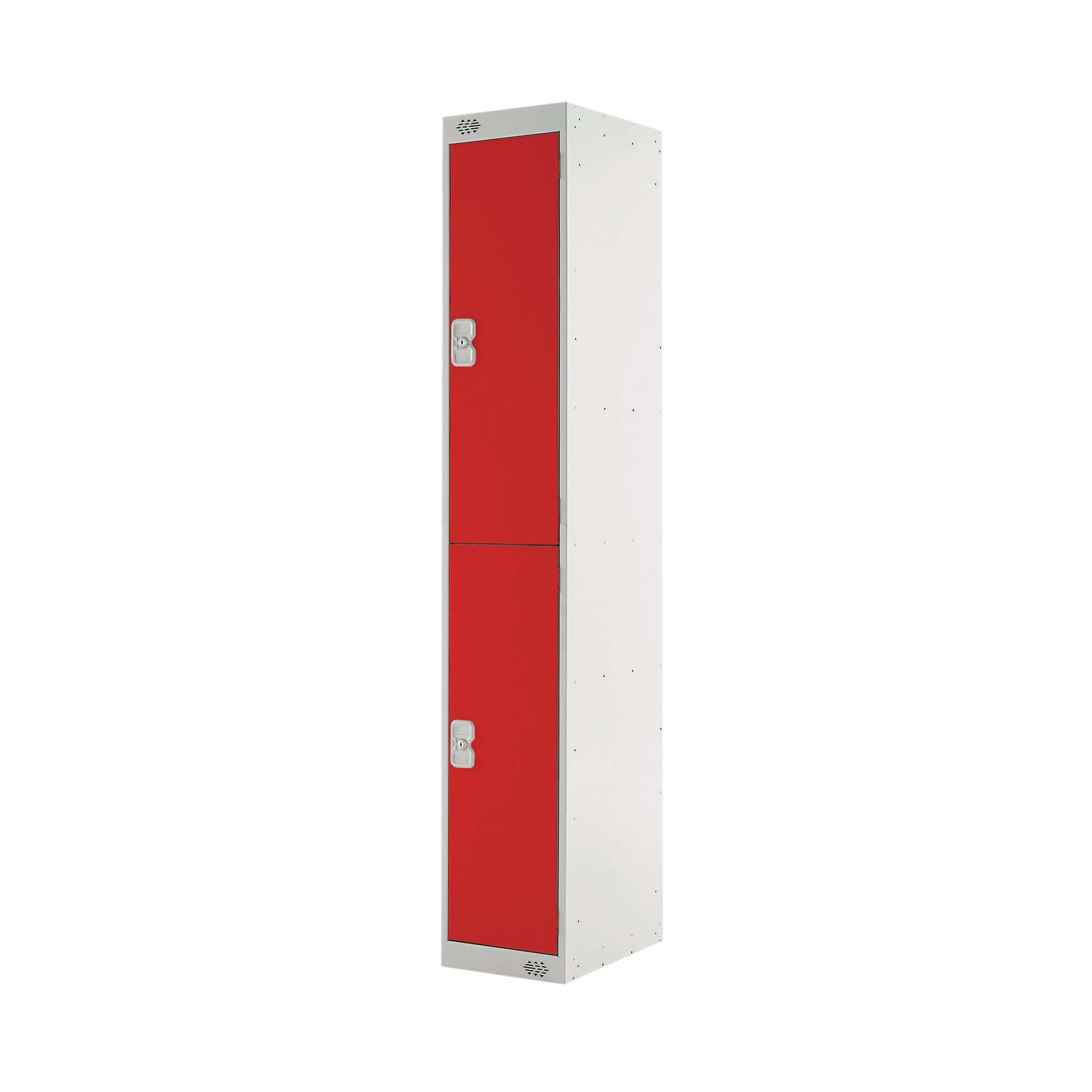 Two Compartment Locker 300x450x1800mm Red Door M12512GURD00