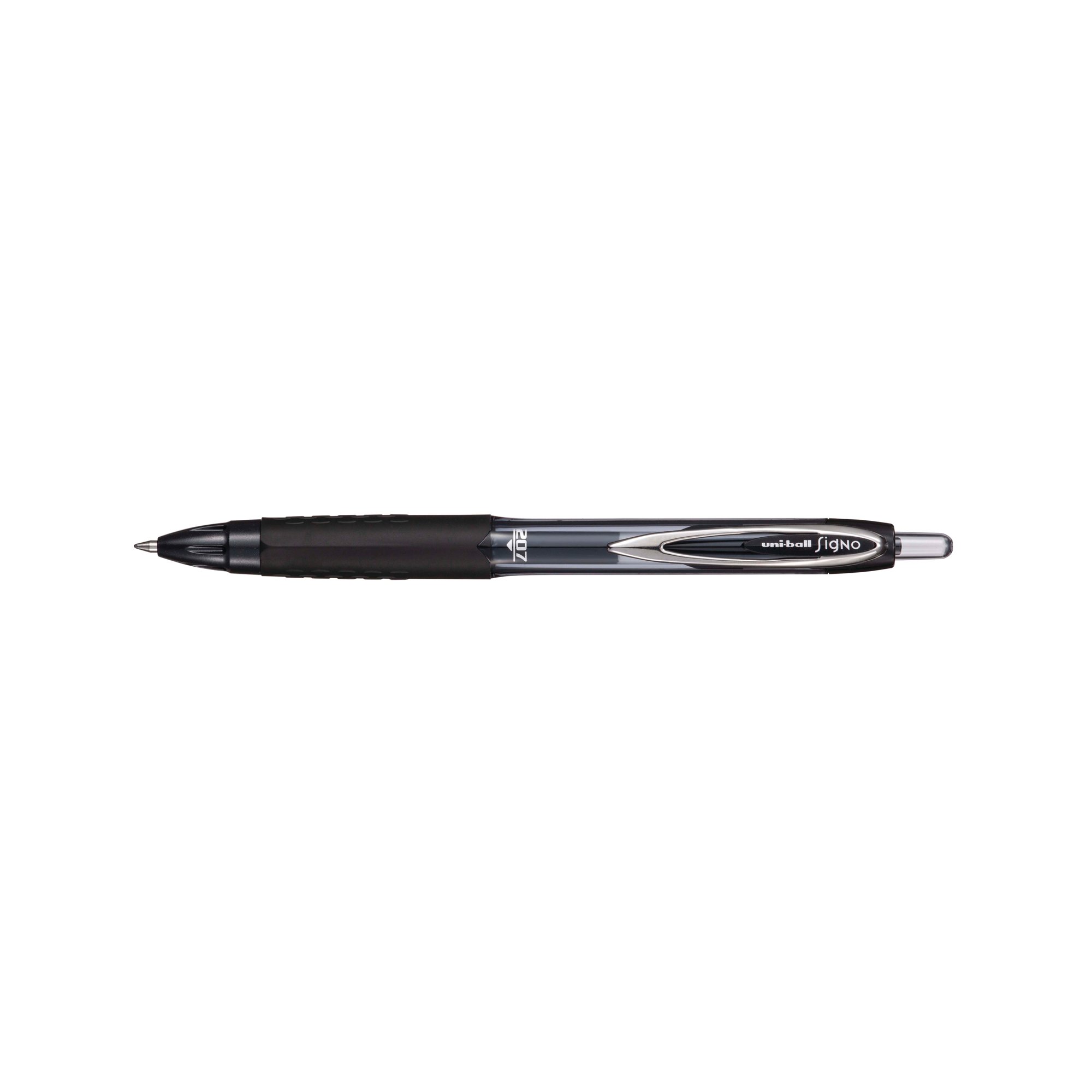 Uni-Ball Signo 207E Rollerball Gel Pen Black (Pack of 12) 308668000