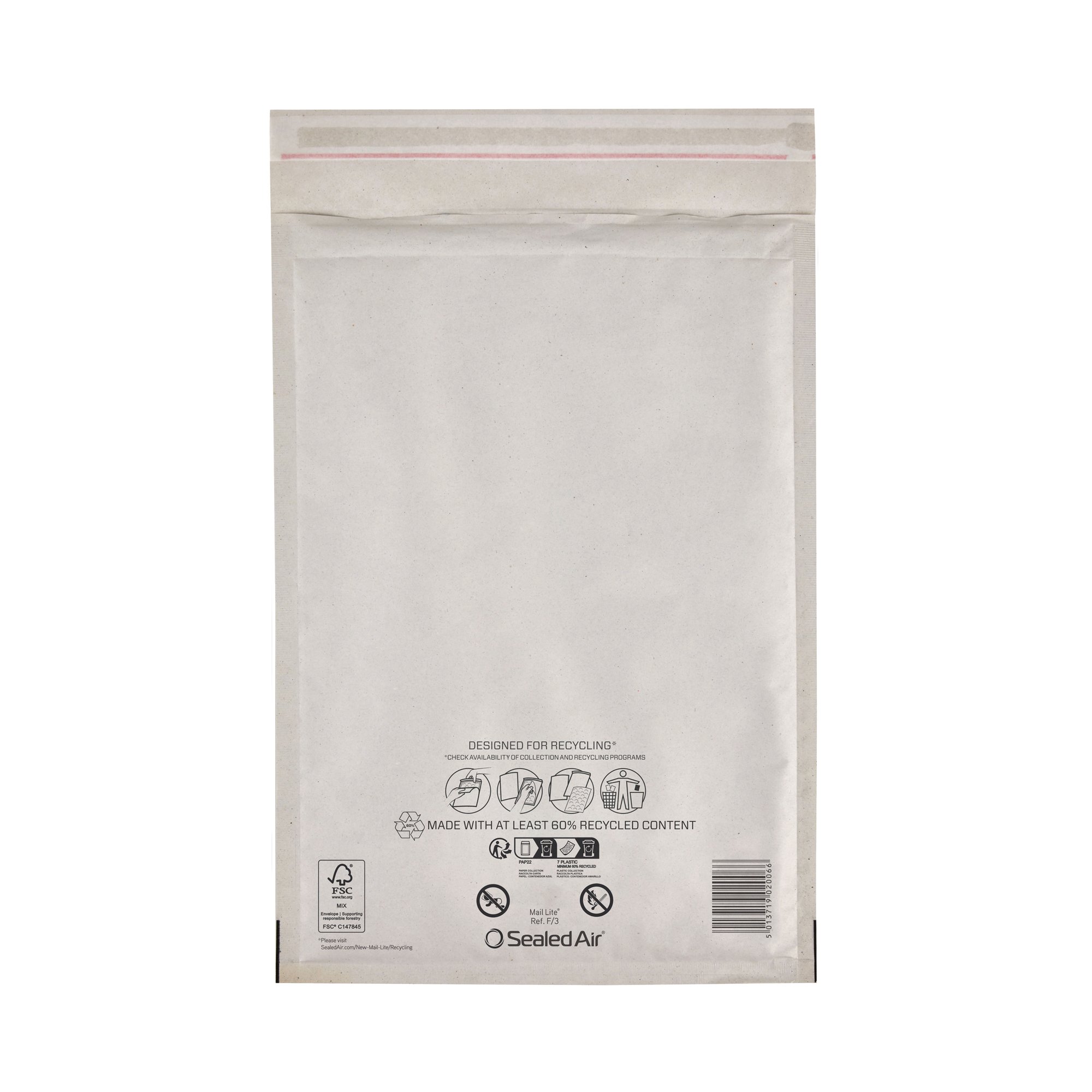 Sealed Air Mail Lite Bubble Postal Bag Wht F/3 Pack of 100 101273349