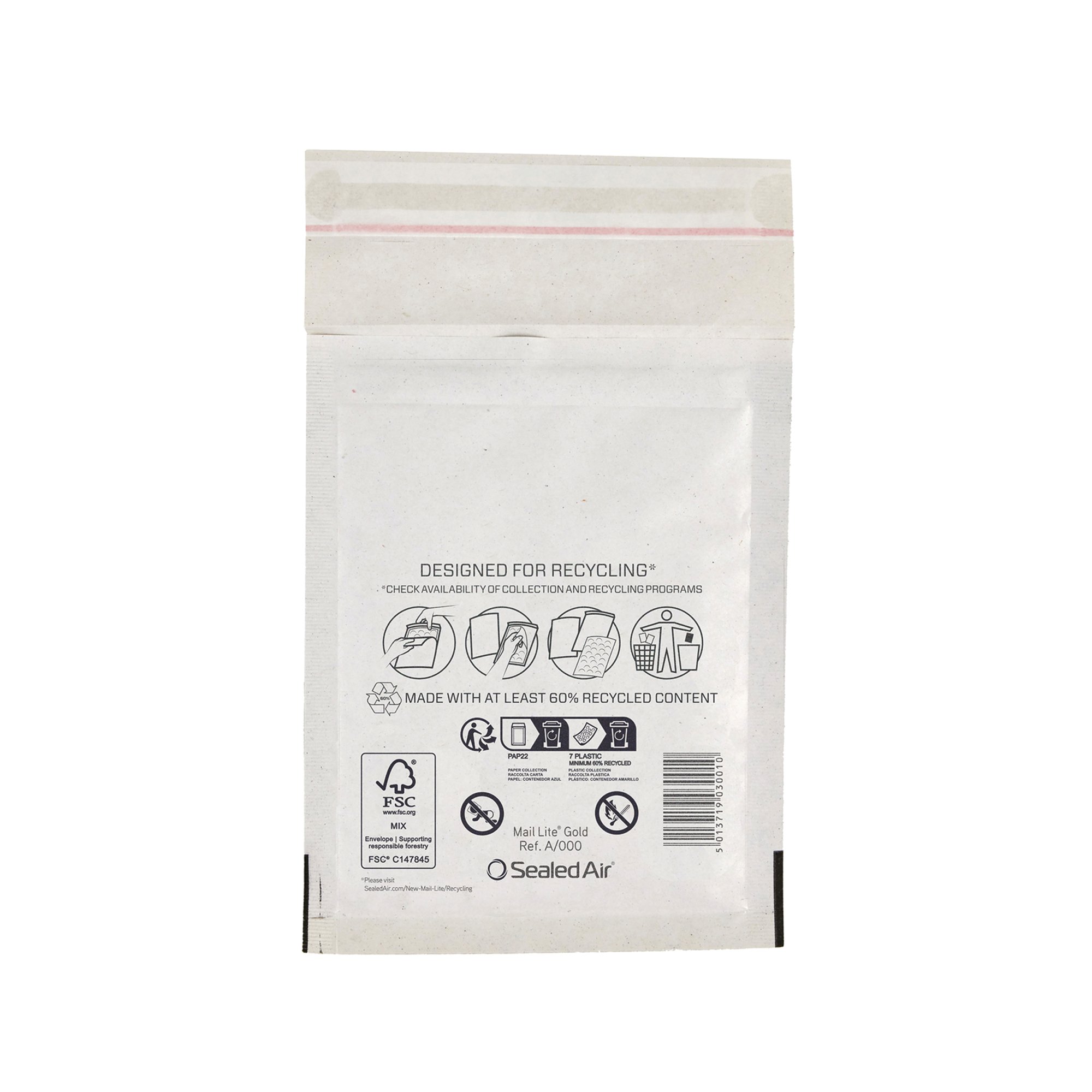 Sealed Air Mail Lite Bubble Postal Bag Wht A/000 Pack of 200 101273426