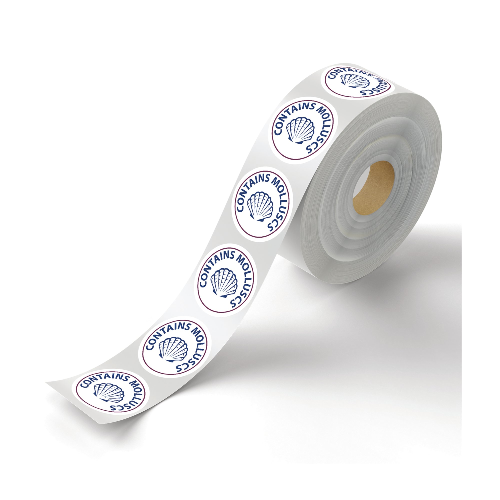 MyCafe Food Label Contains Molluscs Removable Pack of 1000 MYC10618