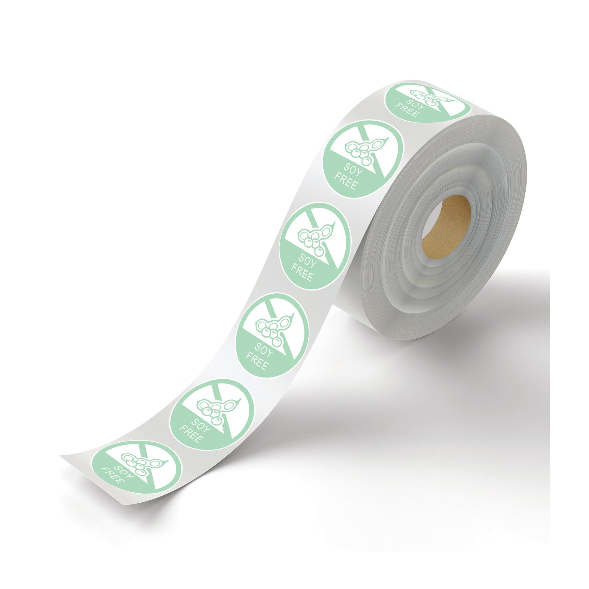 MyCafe Food Label Soy Free 25mm Removable Pack of 1000 MYC10623