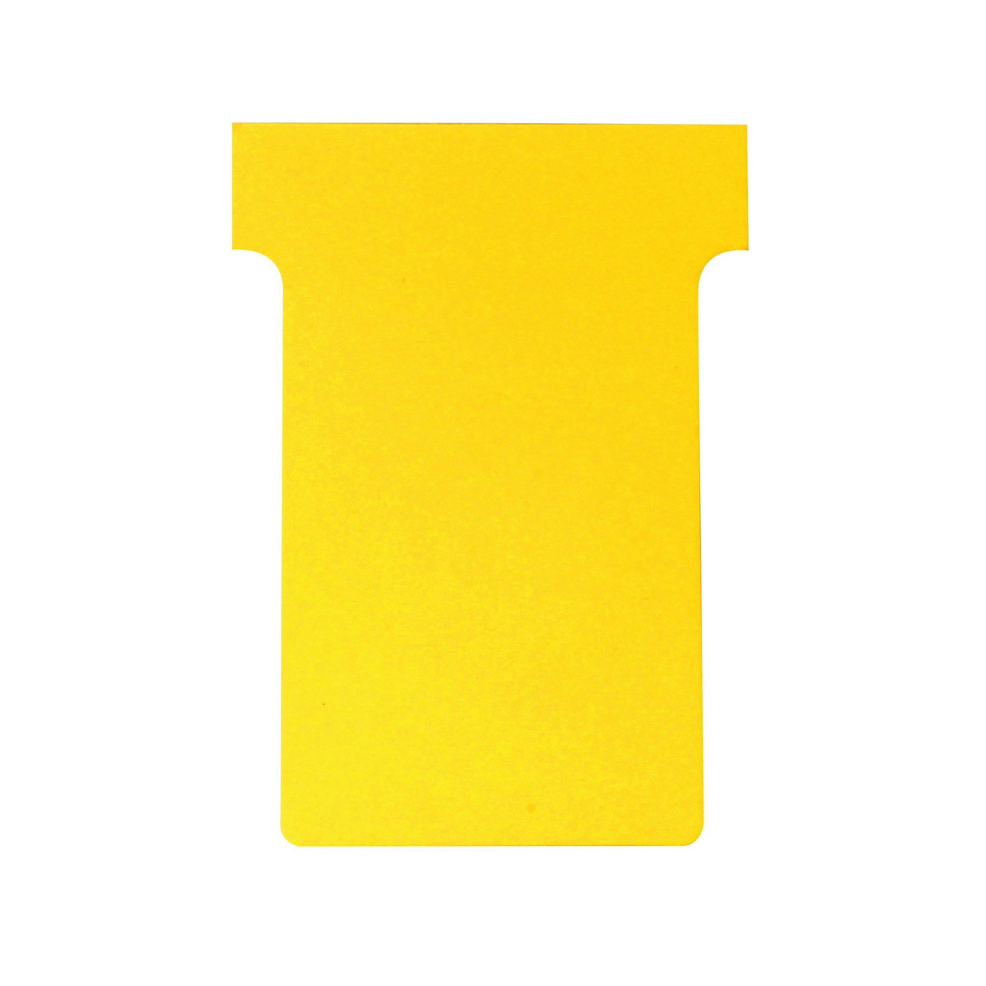 Nobo T-Card Size 2 48x85mm Yellow Pack of 100 2002004