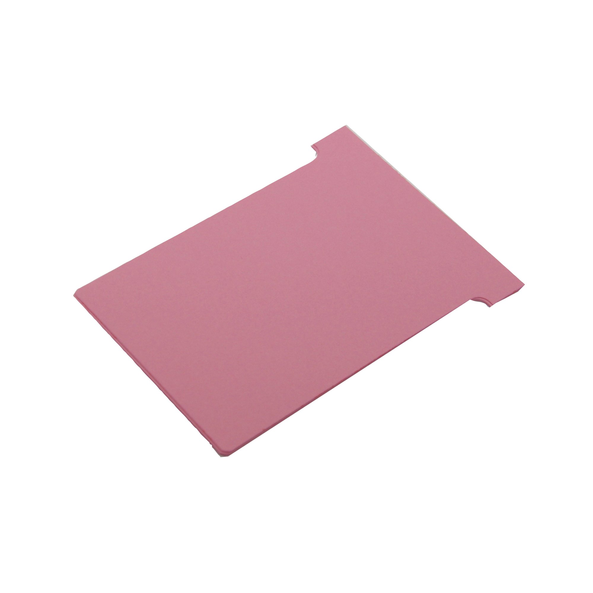 Nobo T-Card Size 2 48x85mm Pink Pack of 100 2002008