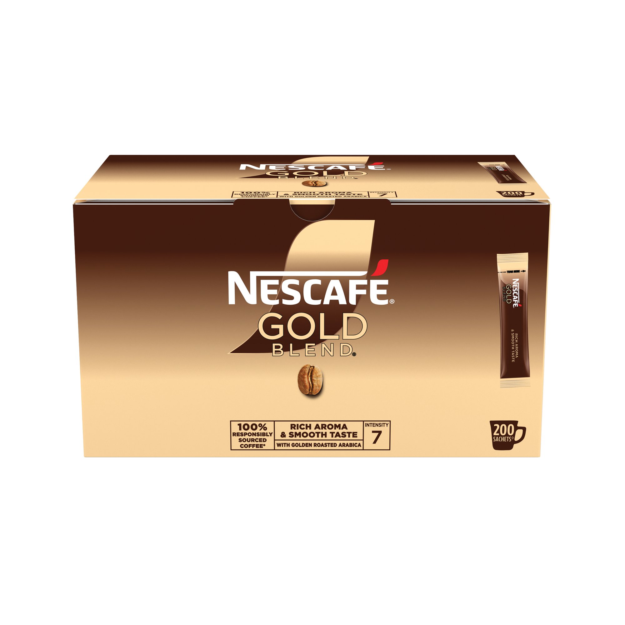 Nescafe Gold Blend One Cup Sticks Coffee Sachets (Pack of 200) 12340523