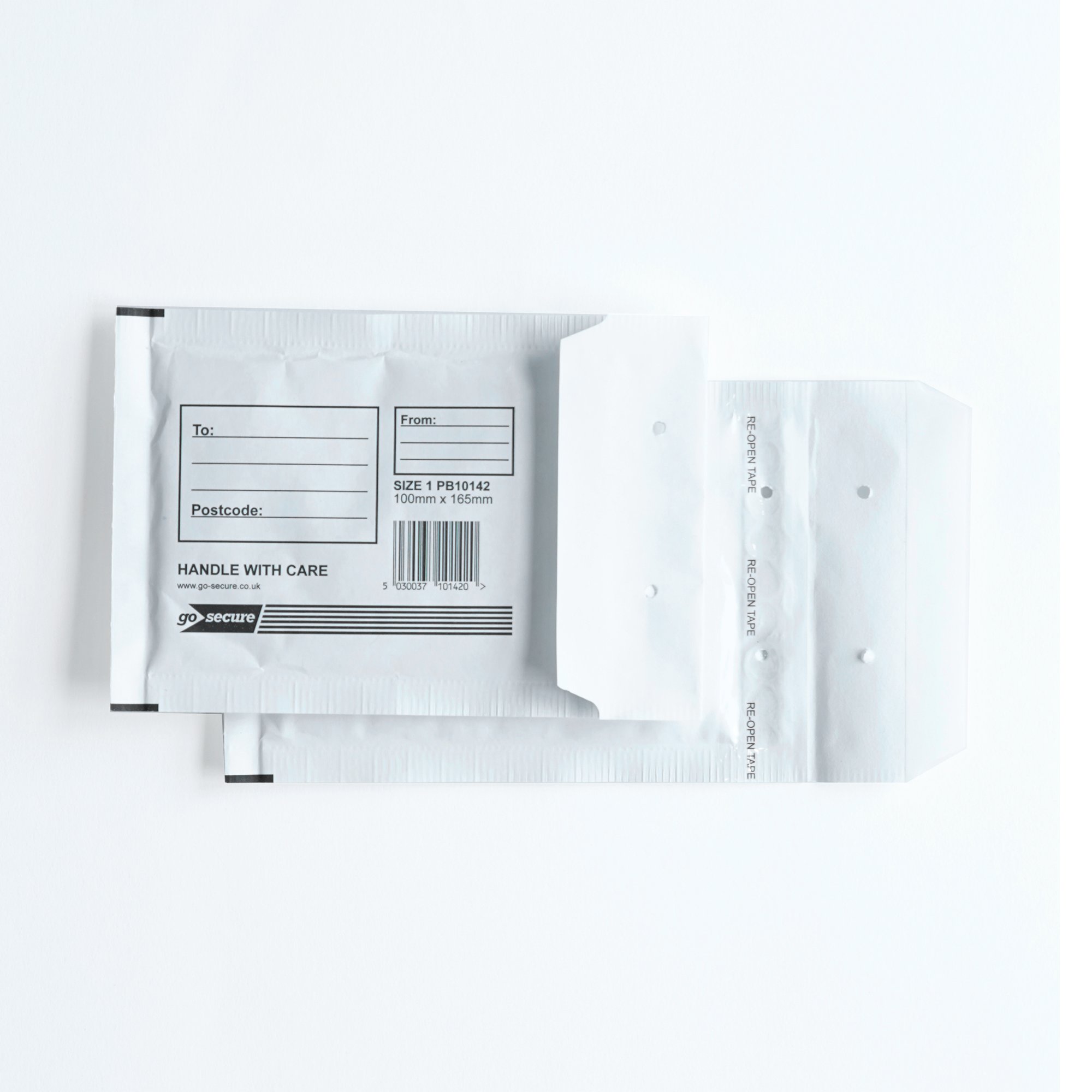GoSecure Bubble Envelopes Size 1 White (Pack of 10) PB10142