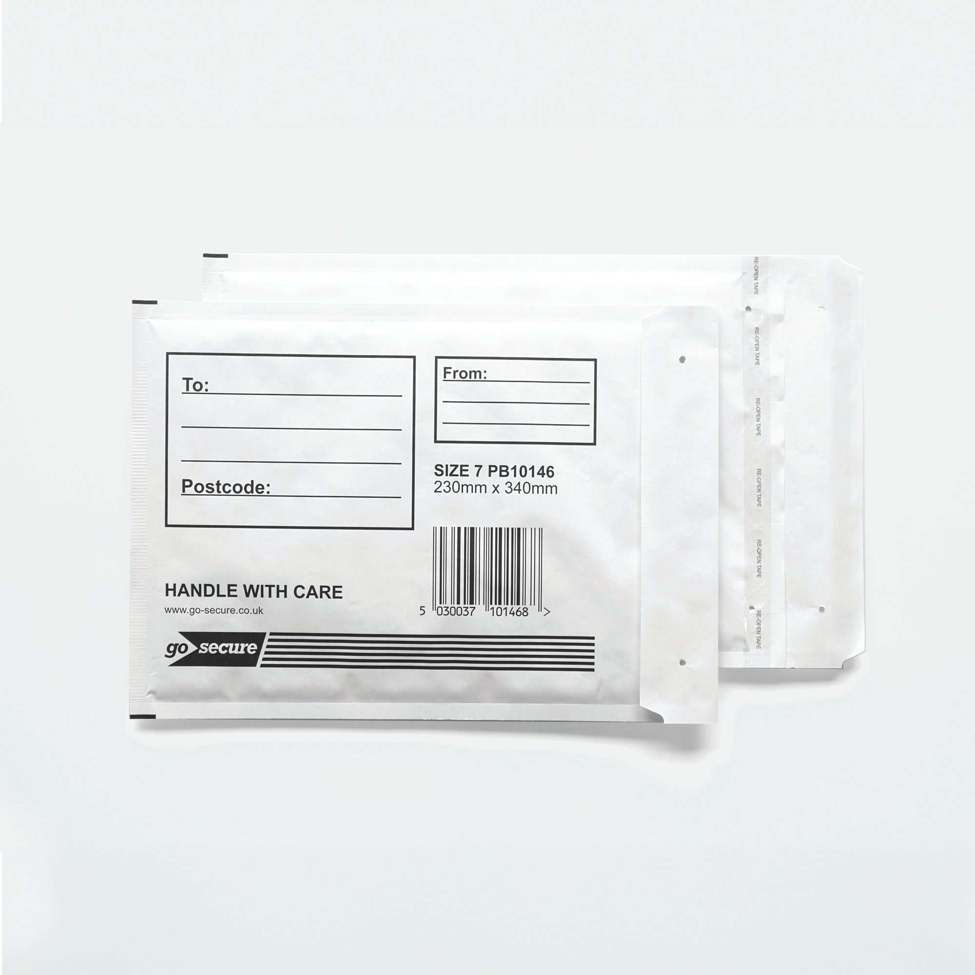 GoSecure Bubble Envelopes Size 7 White (Pack of 10) PB10146