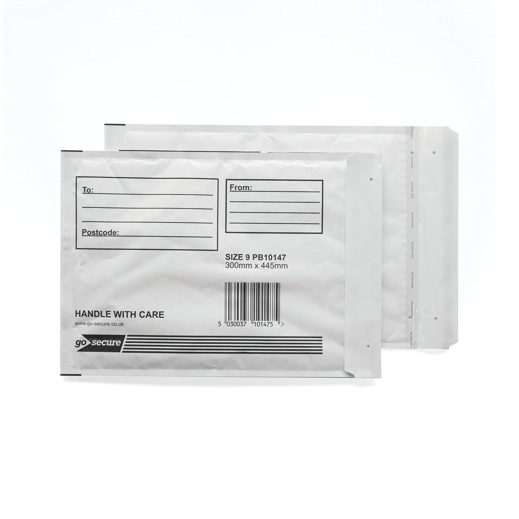 GoSecure Bubble Envelopes Size 9 White (Pack of 10) PB10147