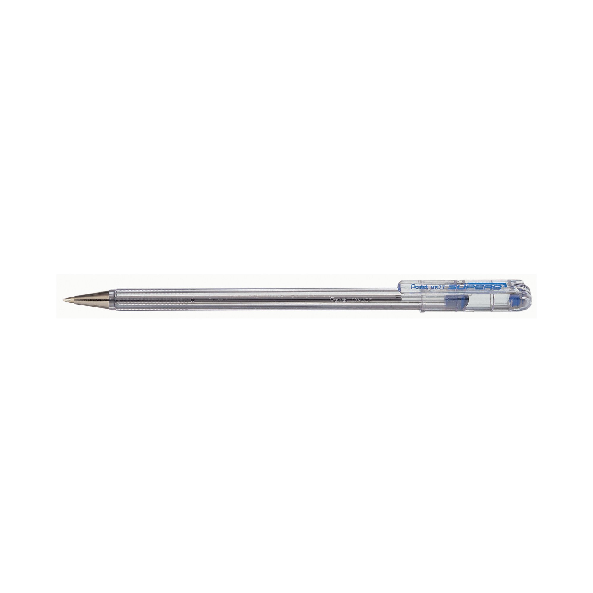 Pentel BK77 Superb Ballpoint Pen Fine Blue Pack of 12 2 For 1