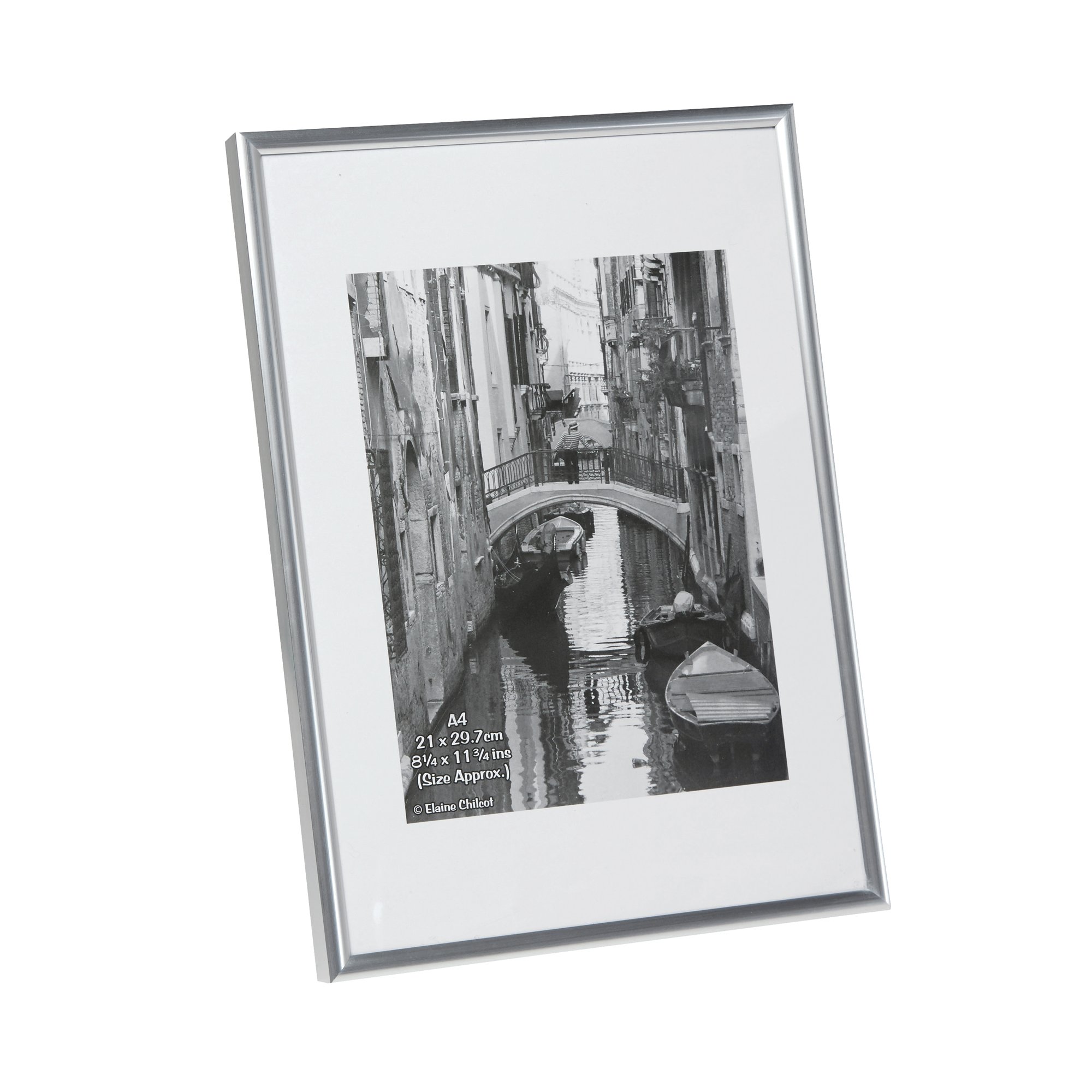 Hampton Frames Backloading Certificate Frame A4 Silver A4MARSIL-NG