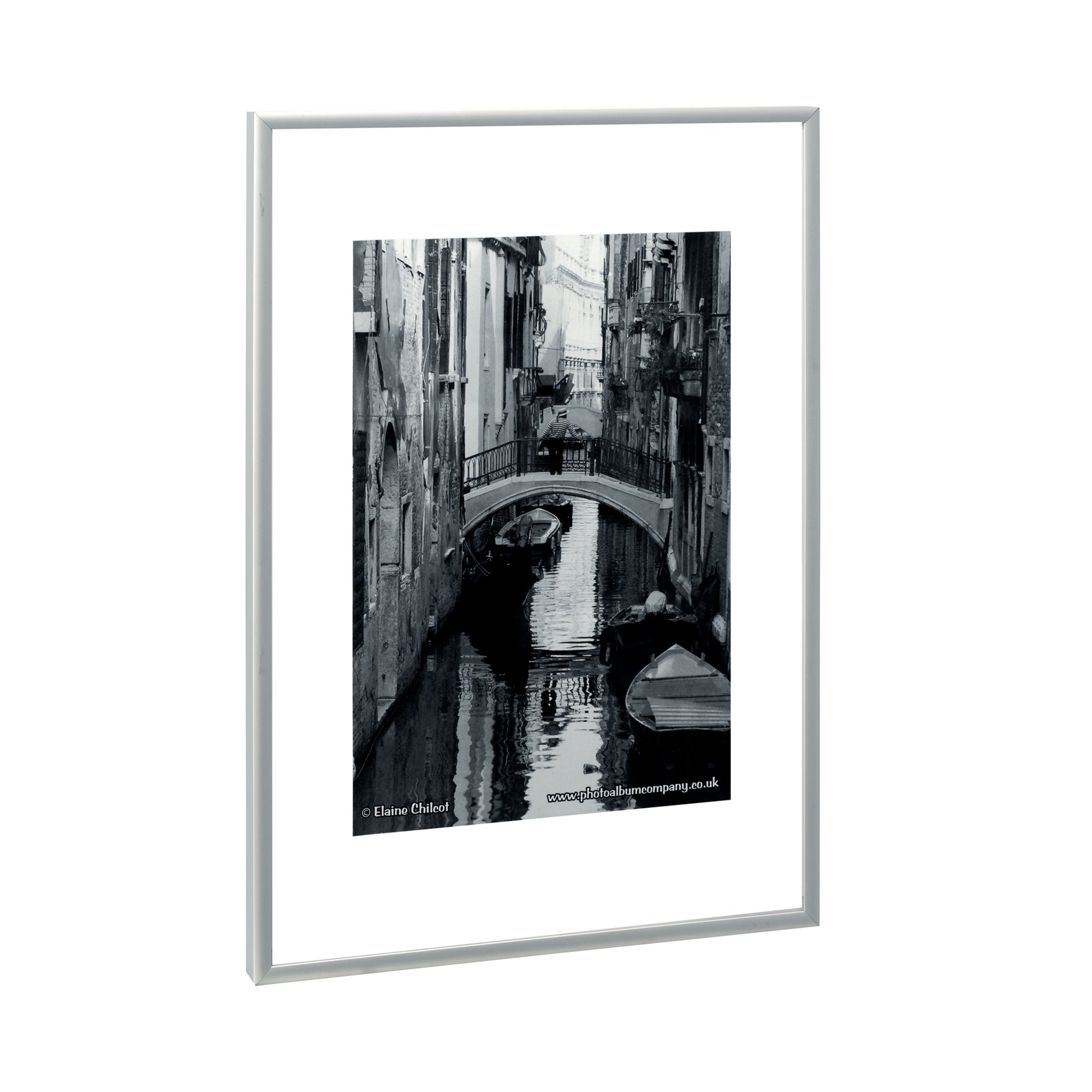 Hampton Frames Certificate Frame Brushed Aluminium A4 PAAFA4B