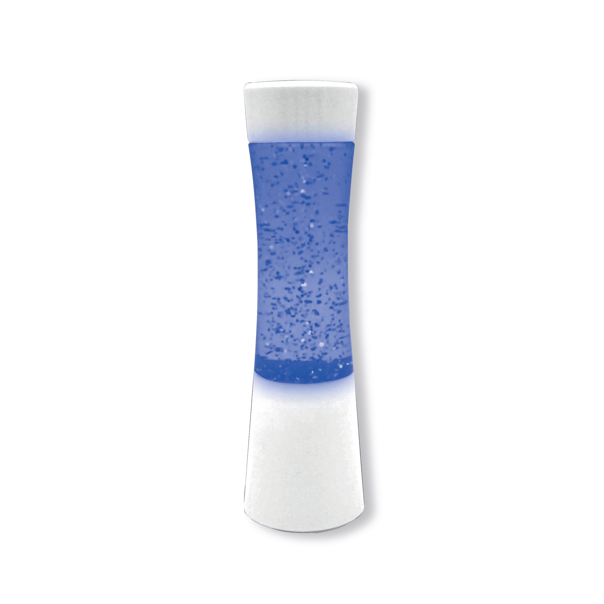 Miniature Shake and Shine LED Glitter Lamp White Base Battery Operated SGLL