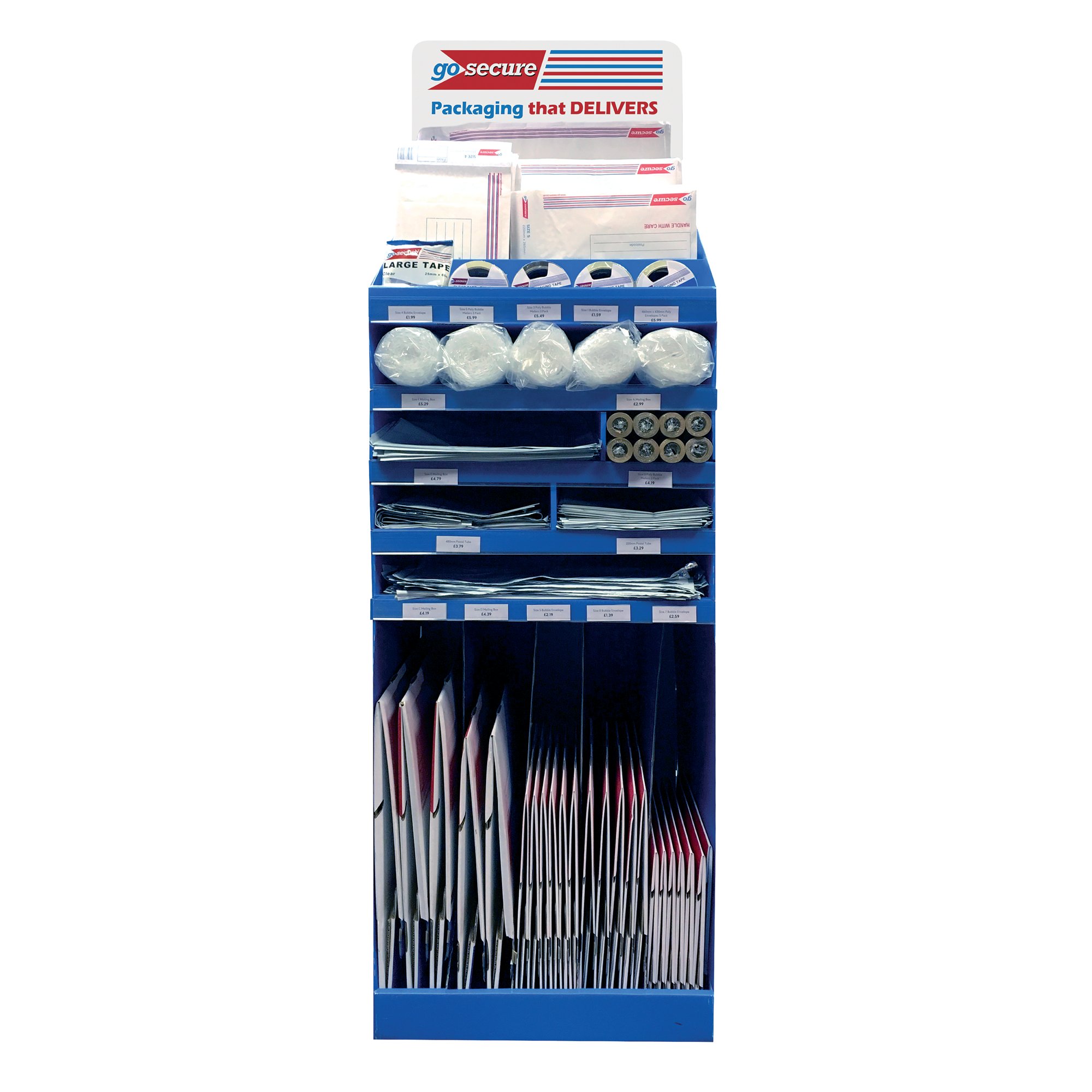 Go Secure Floor Standing Display Unit 485x555x1199mm POF01776