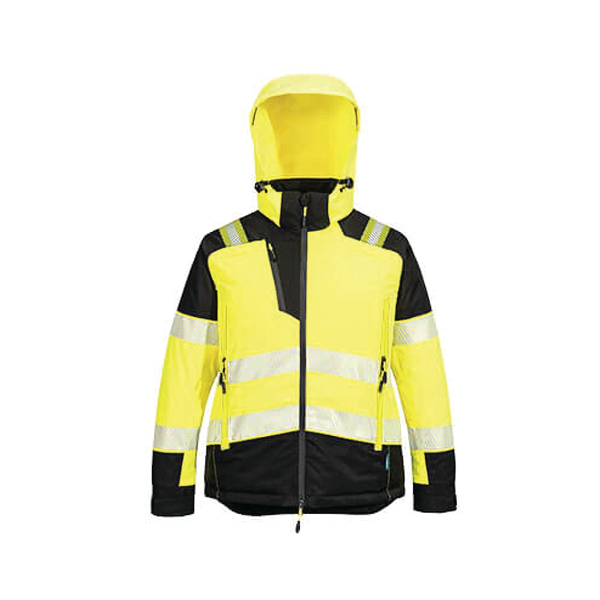 Portwest Pw3 High Visibility Womens Winter Jacket Yellow/Black 3XL T162YBRXXXL