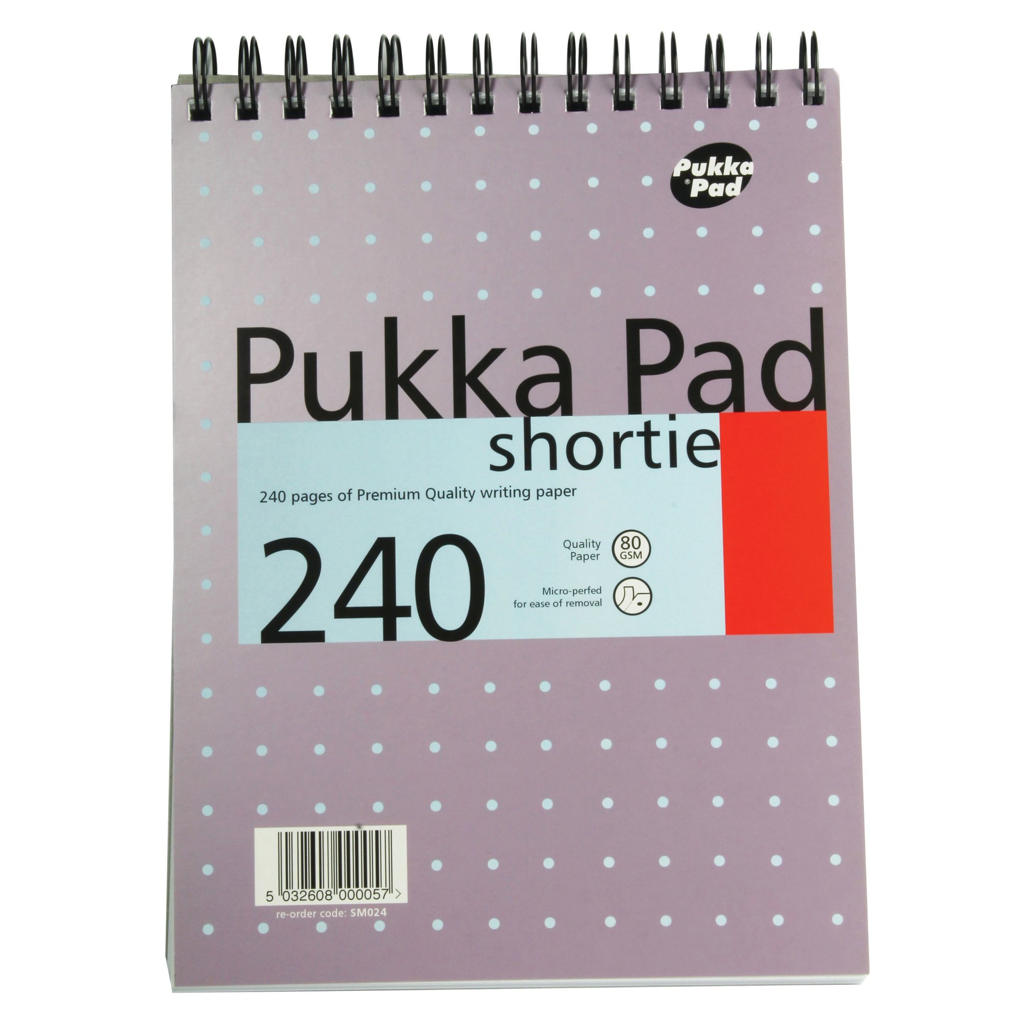 Pukka Pad Ruled Metallic Shortie Notepad 240 Pages Pack of 3 SM024