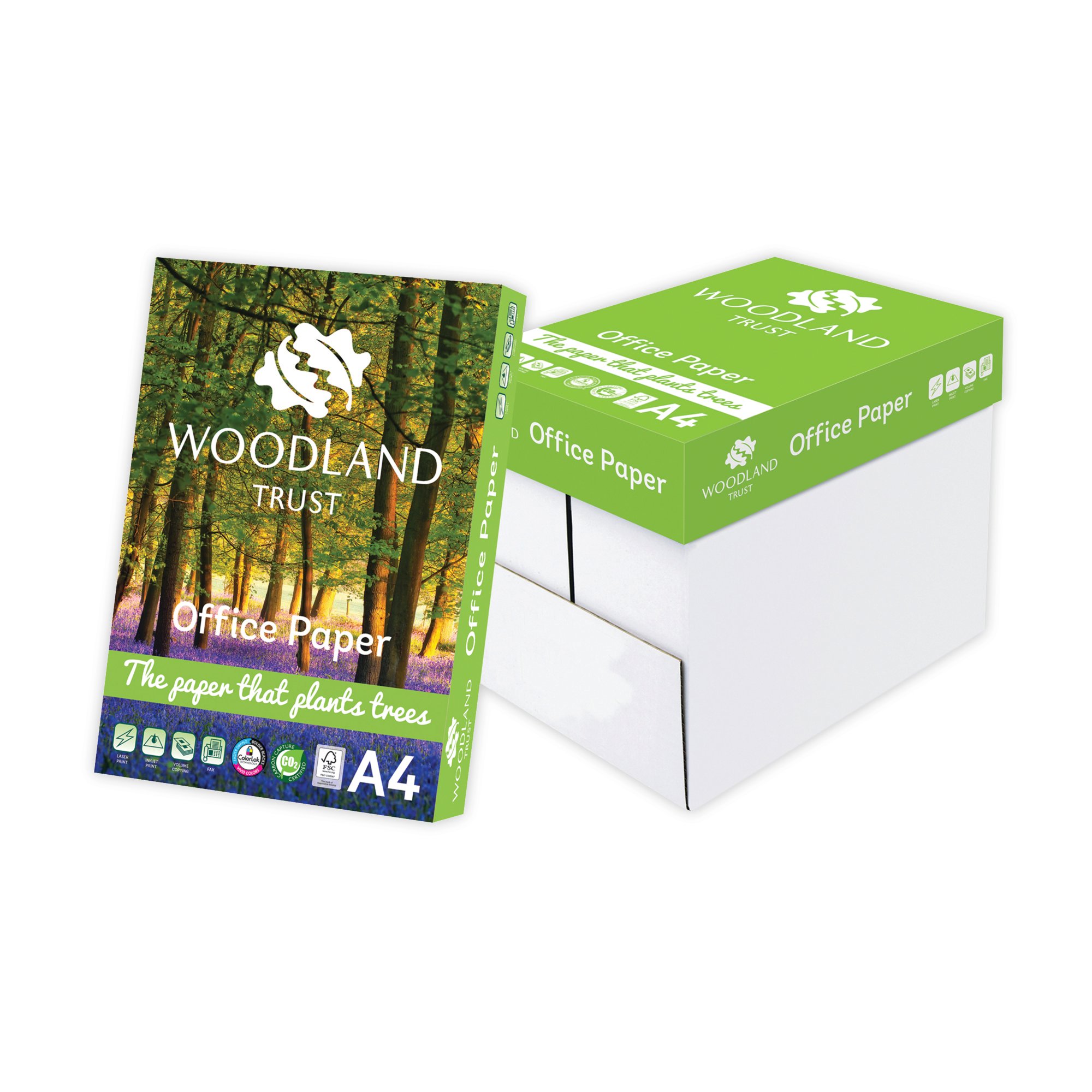 Woodland Trust A4 Office Paper 75gsm (2500 Pack) WTOA4
