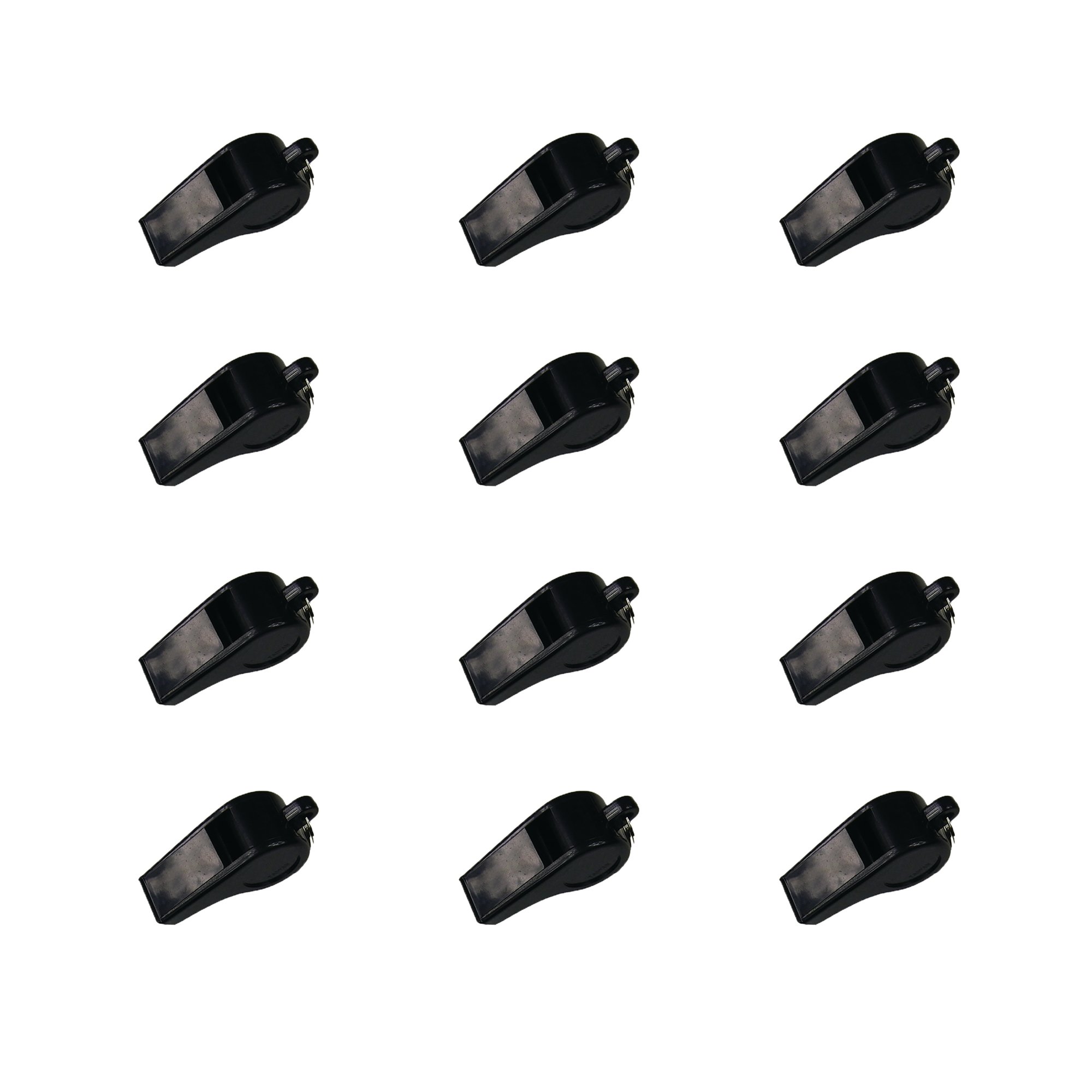 Plastic Whistles Large Black (Pack of 12) FB-07404-012K