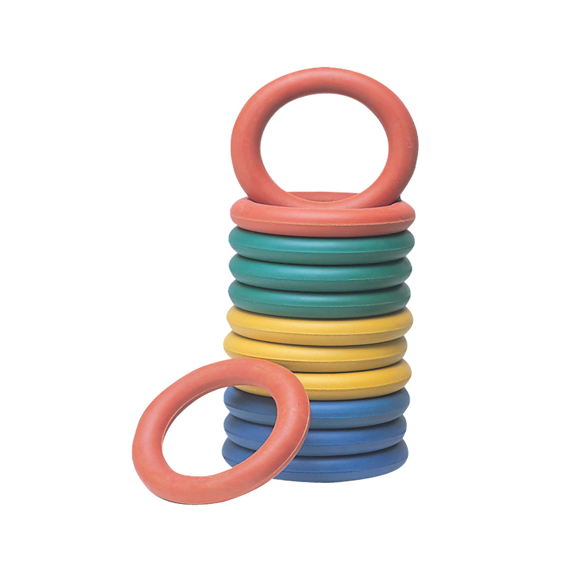 Rubber Quoits Assorted (Pack of 12) PE-14201-012K