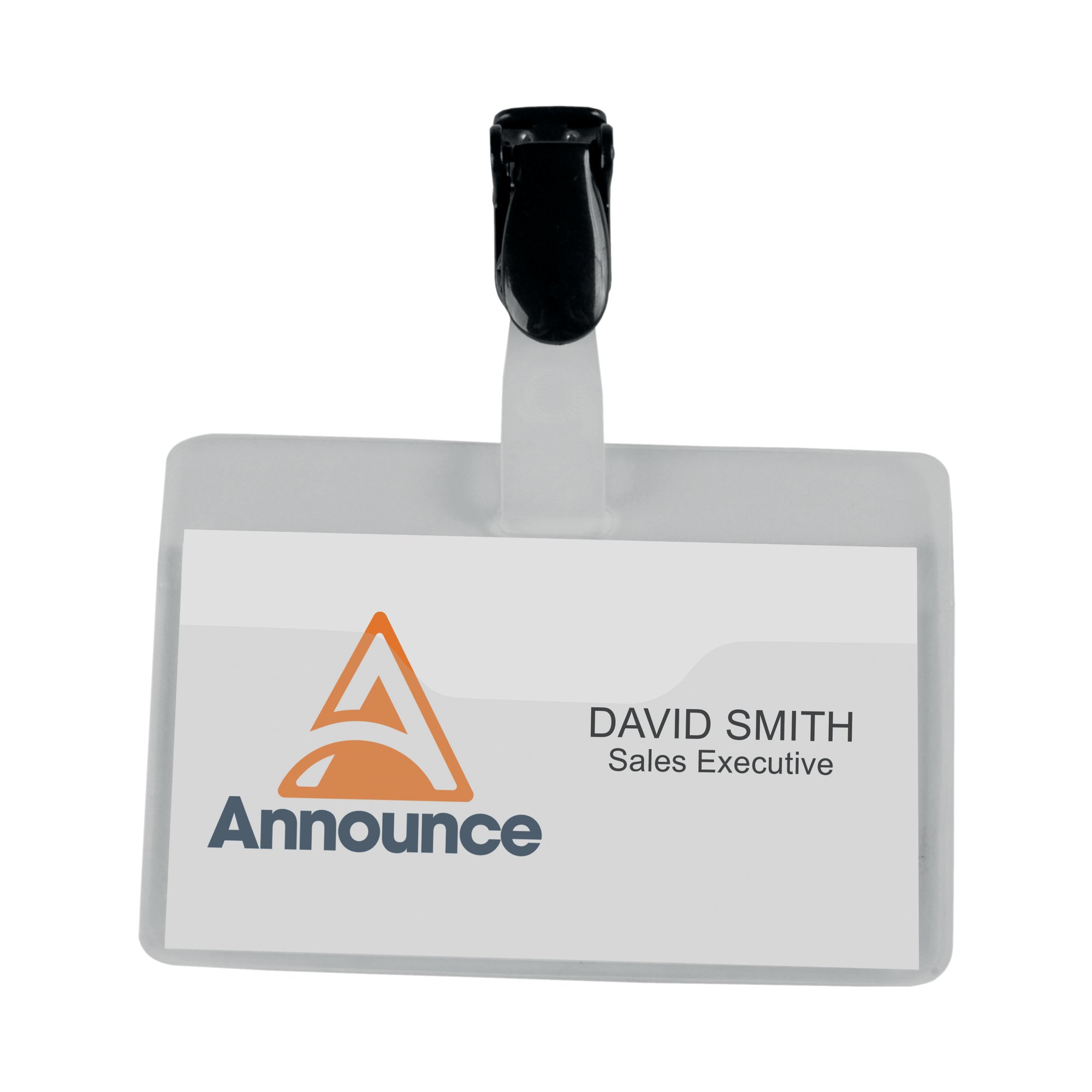 Announce Security Name Badge 60x90mm (Pack of 25) PV00922