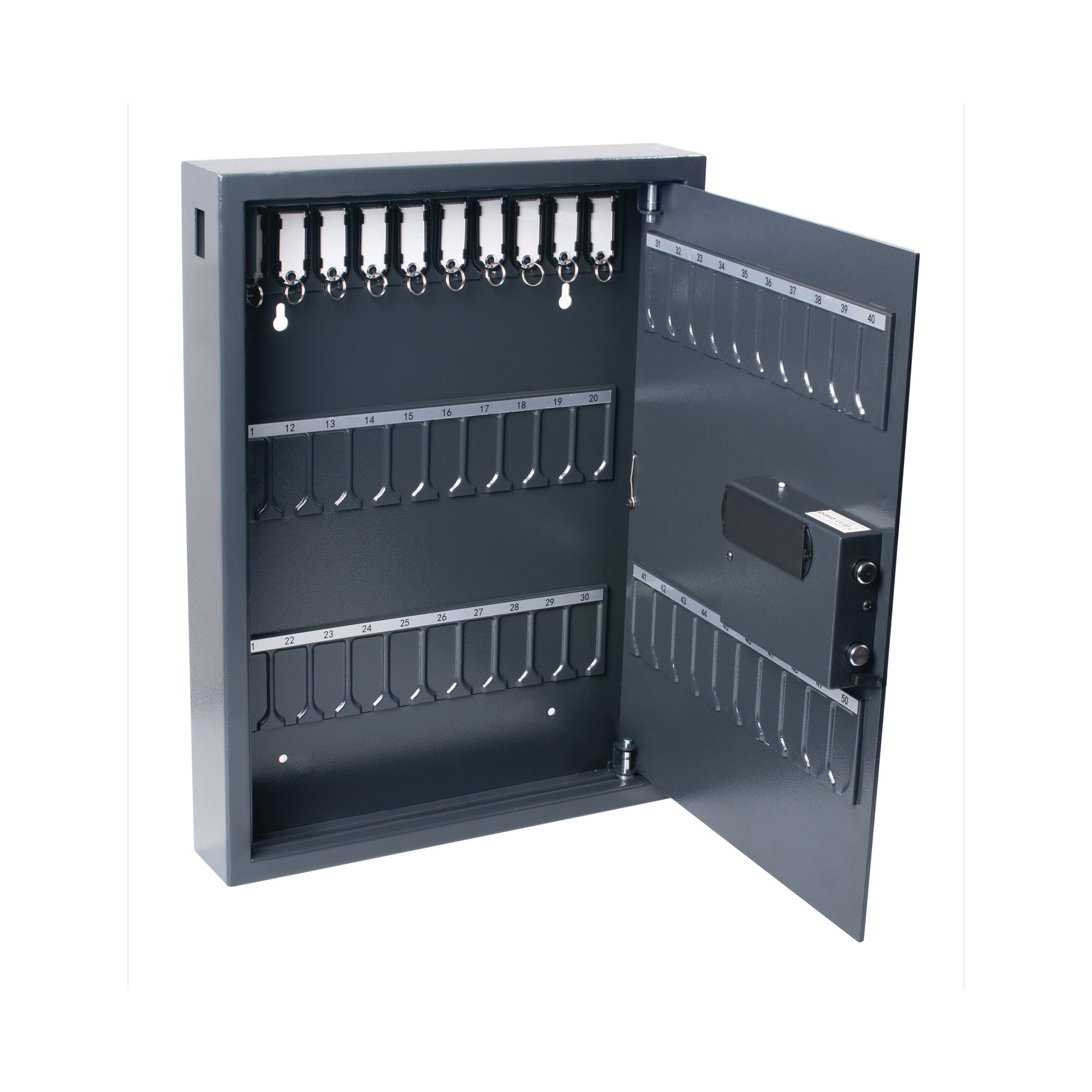 Pavo Magnettag Steel Key Cabinet 50 Key Capacity Dark Grey DF77701
