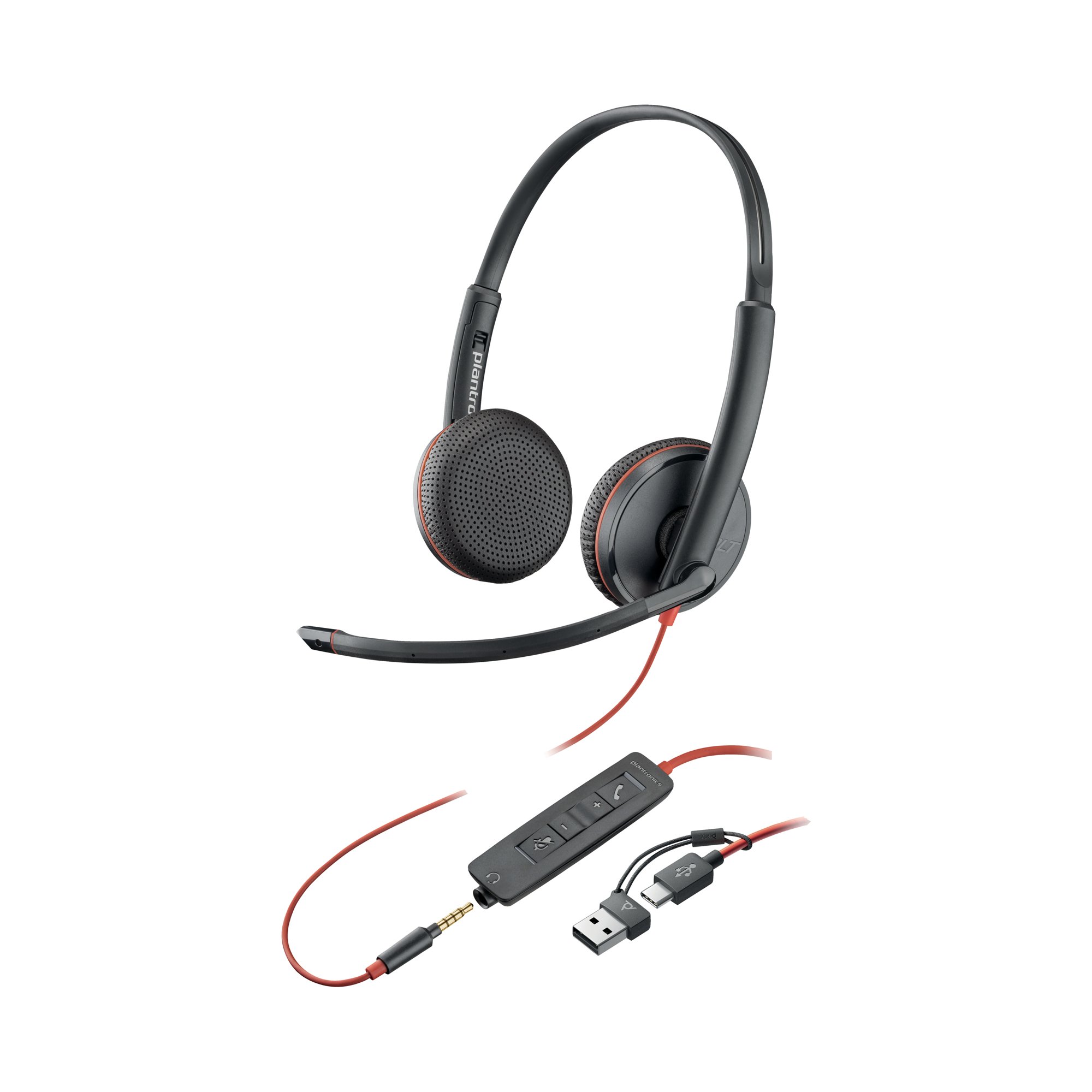 Poly Blackwire 3225 Wired Stereo USB-C Headset USB-C/A Bulk 8X229A6