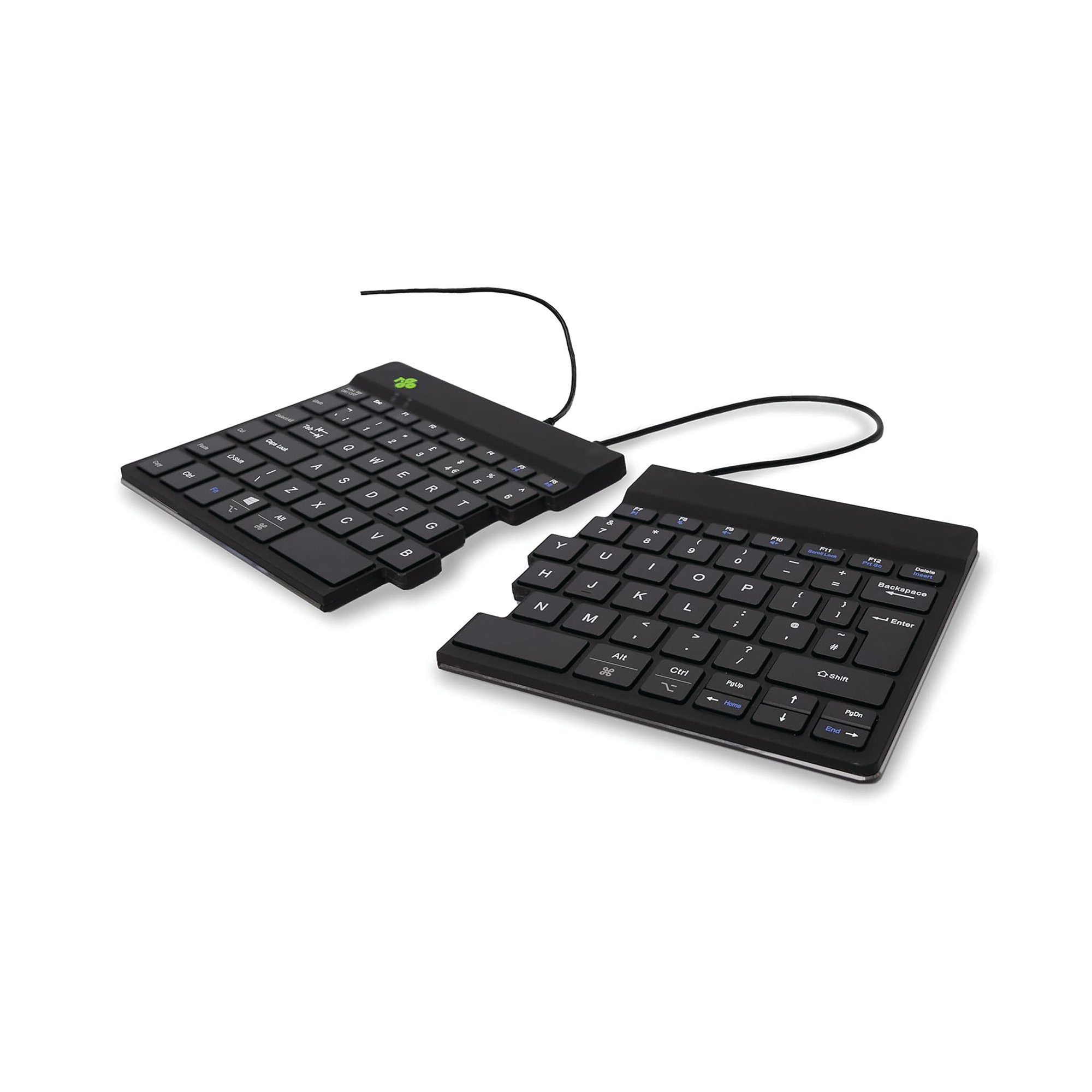 R-Go Split Break Ergonomic Wired Keyboard Black UK QWERTY RGOSP-UKWIBL