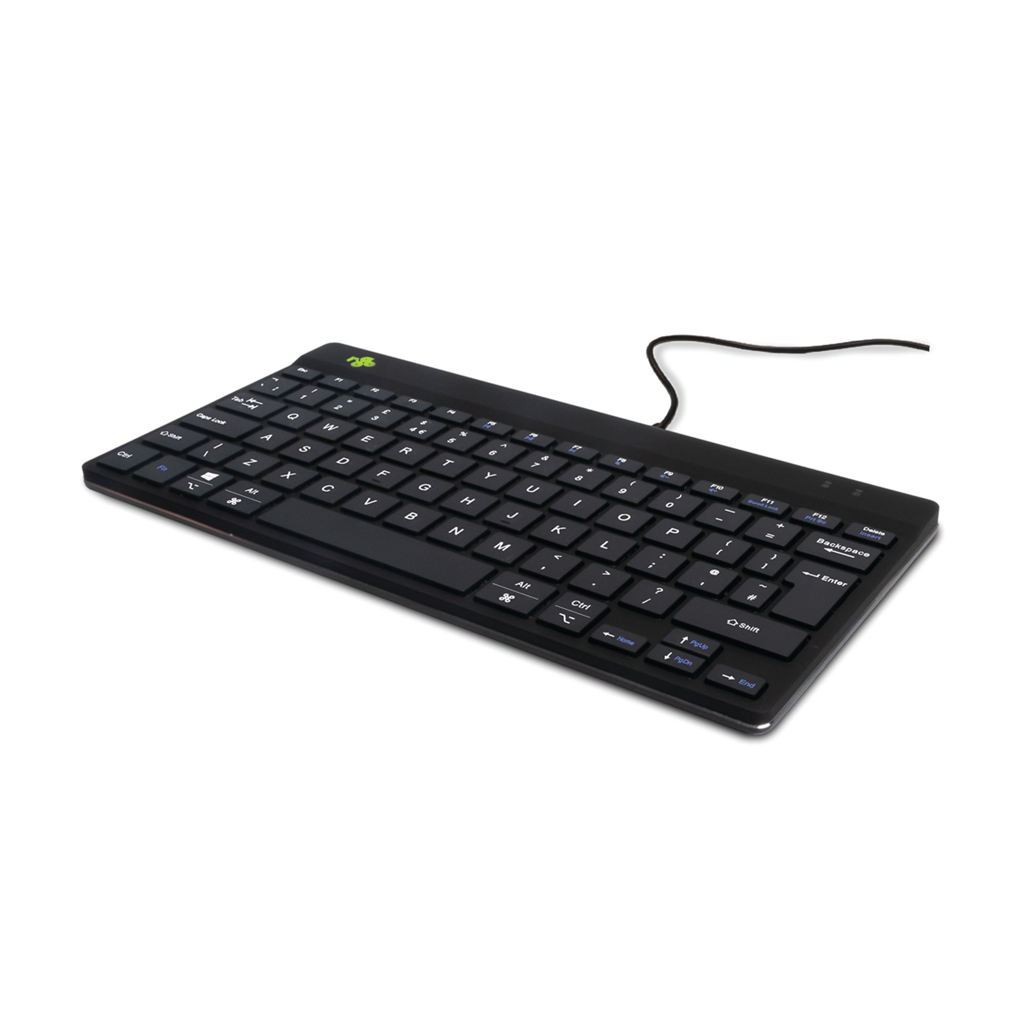 R-Go Compact Break Keyboard Wired Black UK QWERTY RGOCOUKWDBL