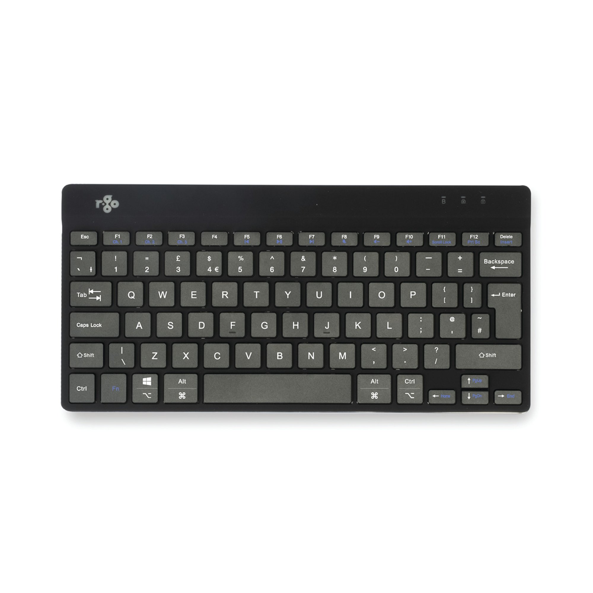 R-Go Compact Break Wireless Keyboard QWERTY UK Black RGOCOUKWLBL