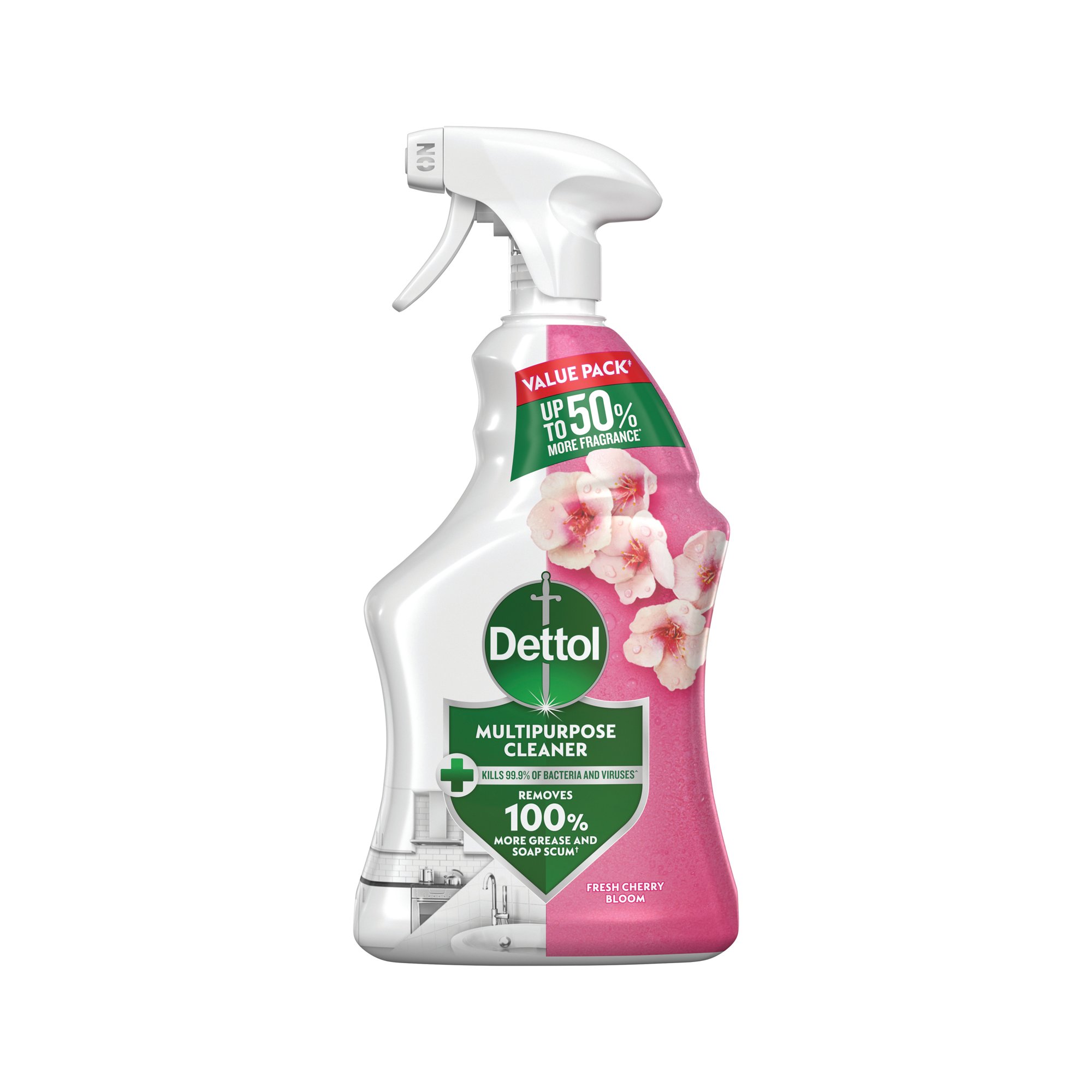 Dettol Multipurpose Cleaner Spray Cherry Bloom 1L Pack of 6 3350228
