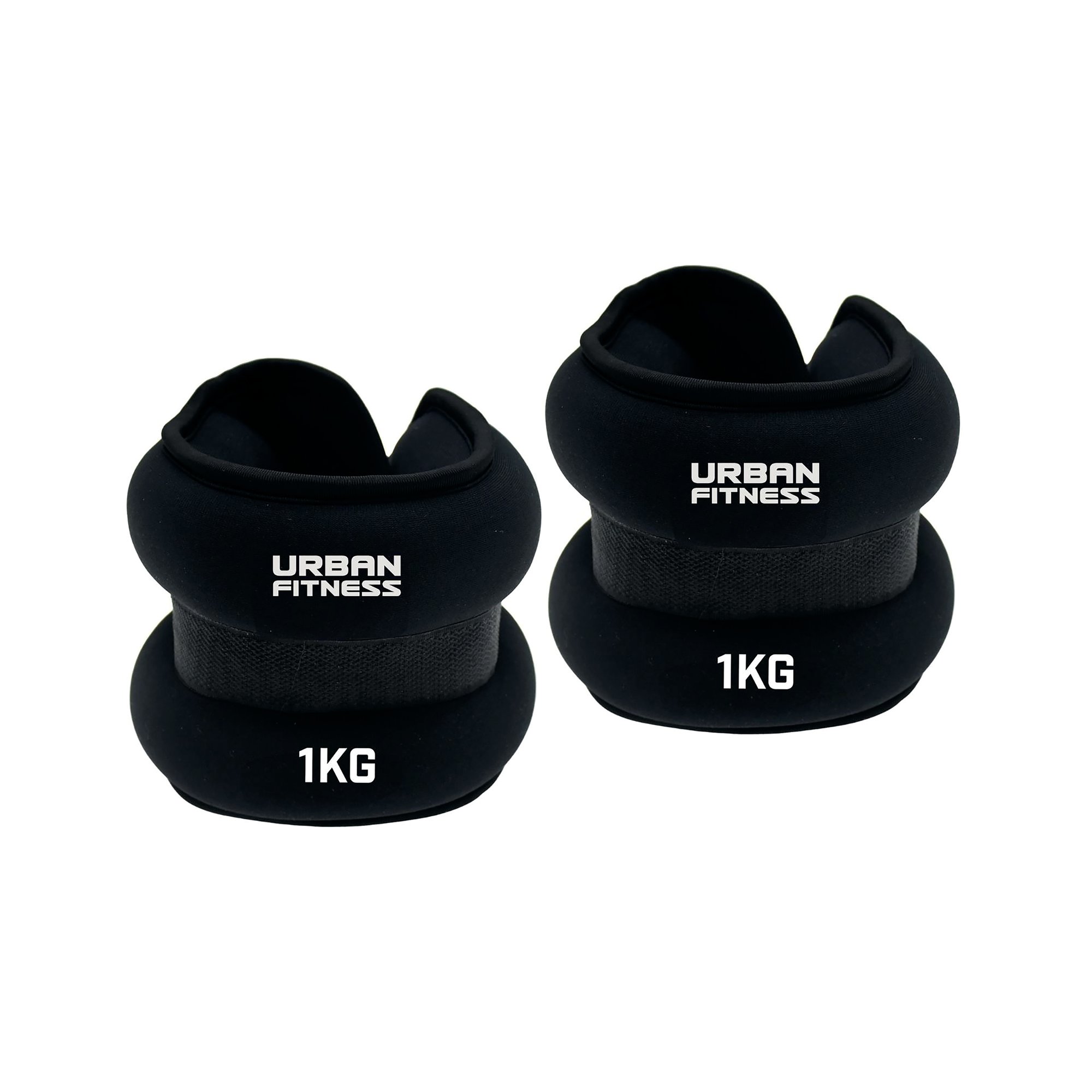 Urban Fitness Wrist and Ankle Weights Black (Pack of 2) UFW00702