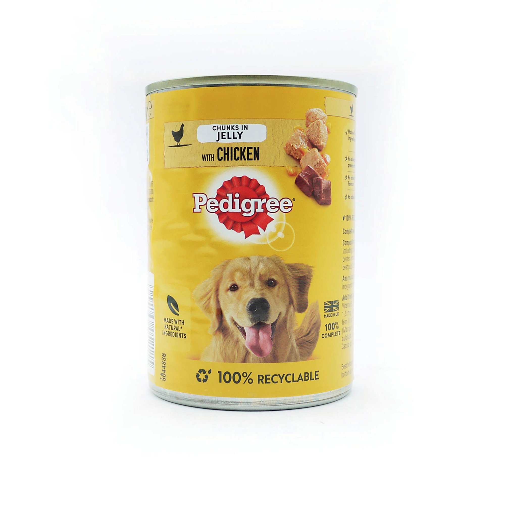 Pedigree Adult Chunks in Jelly with Chicken 385g Can (Pack of 12) 177073