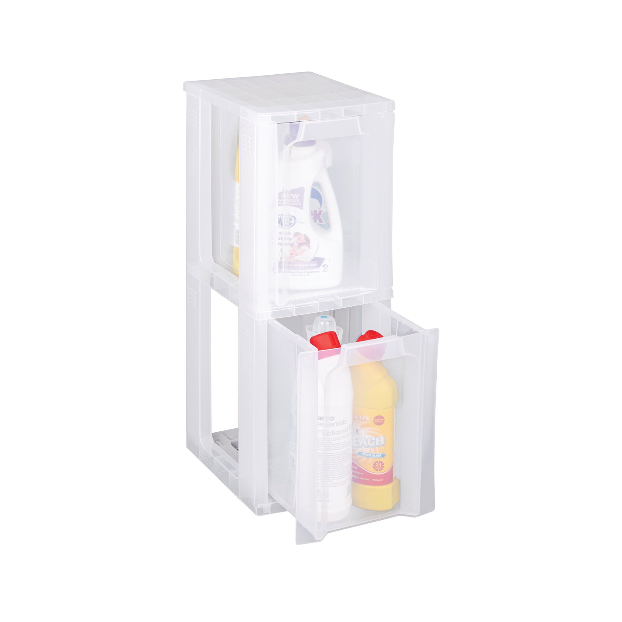 Really Useful Slimline 2 Drawer Storage Tower 11.5L Clear ST2x11.5C