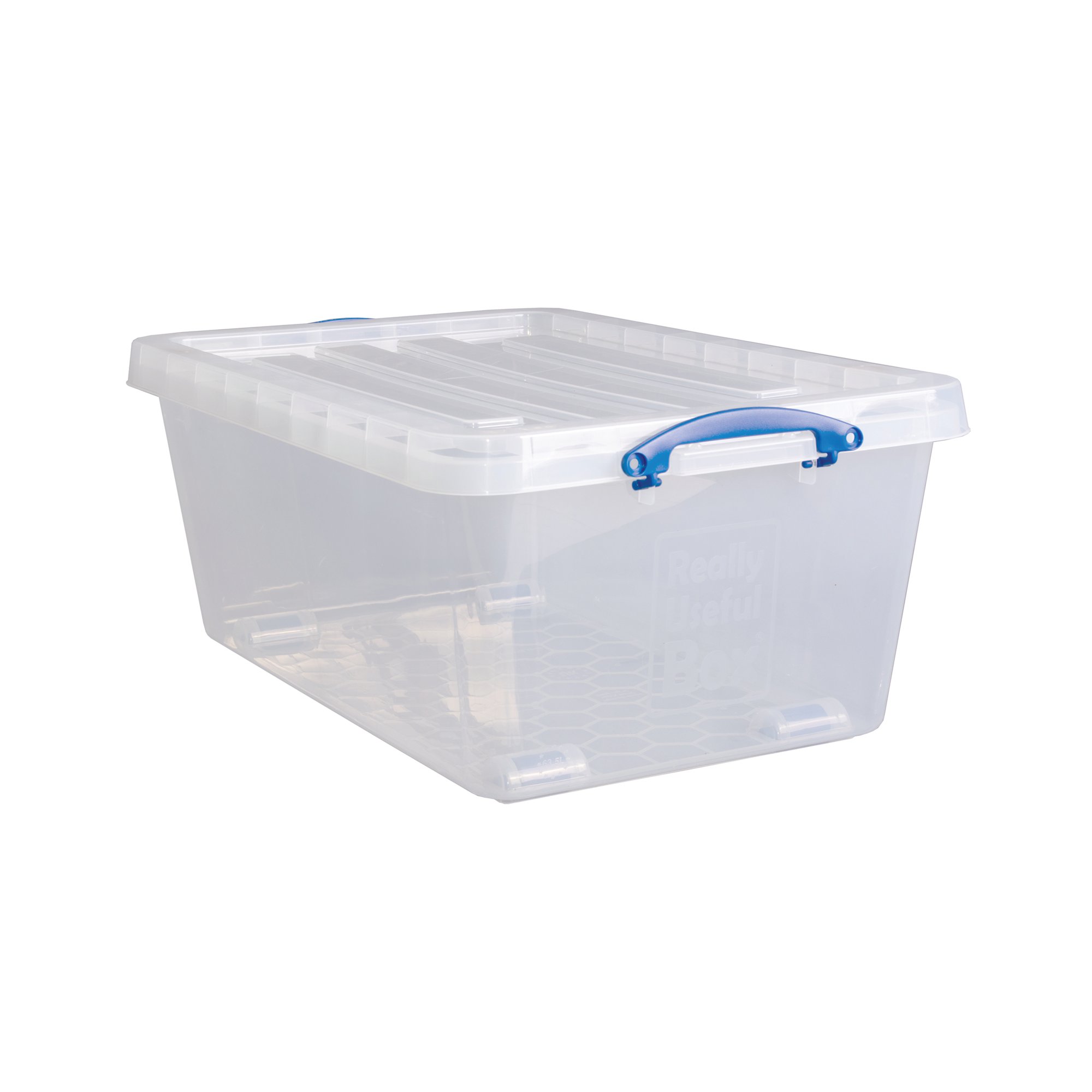 Really Useful Wheeled Box 63.5 Litre Clear Pack of 3 63.5CWB-PK3