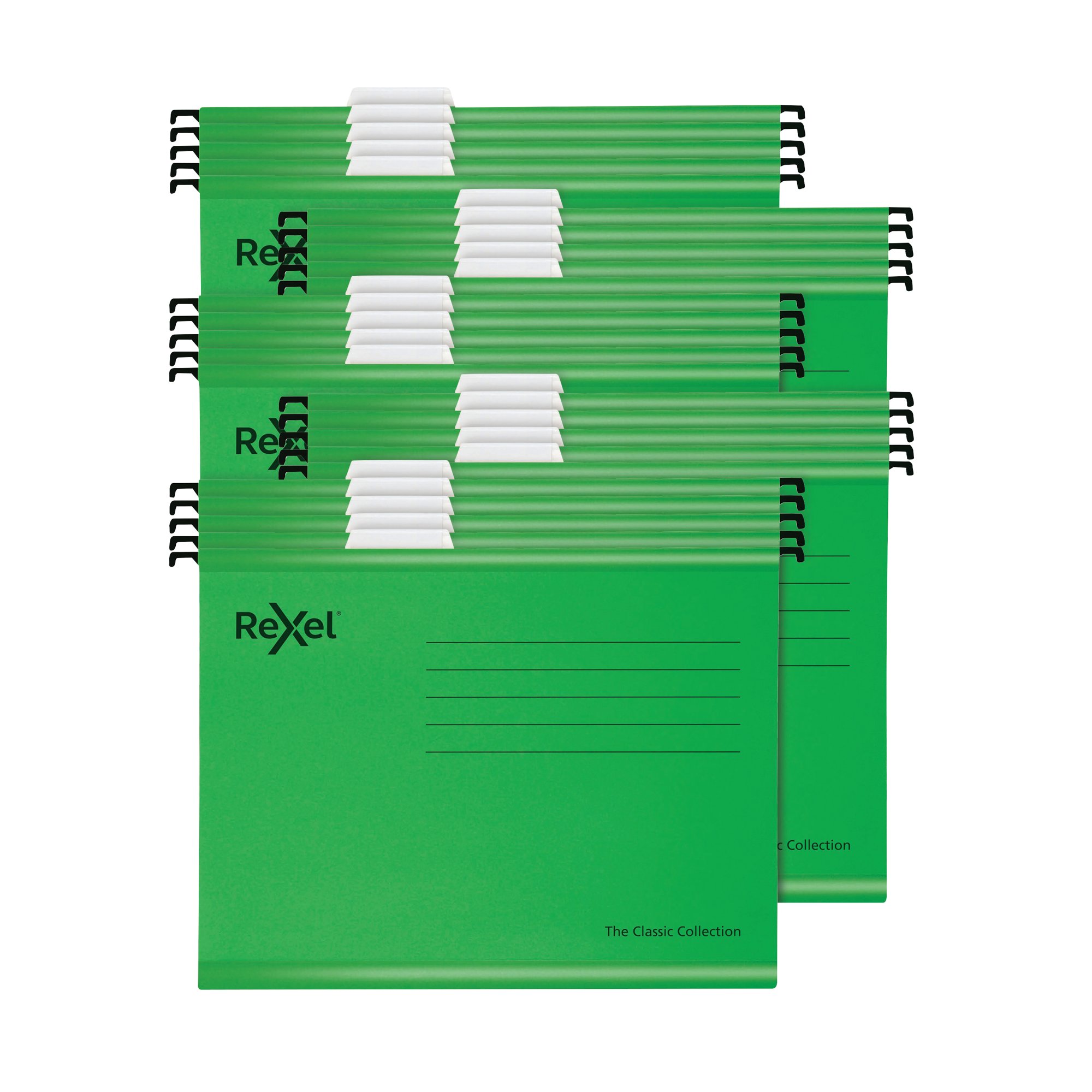 Rexel Classic Suspension Files Foolscap Green (Pack of 25) 2115591