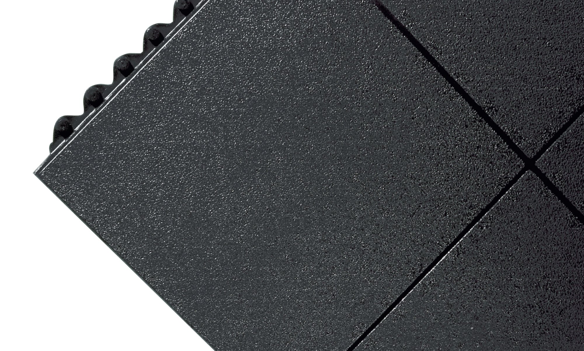 All-Purpose Anti-Fatigue Modular Mat Solid Surface Black 312413