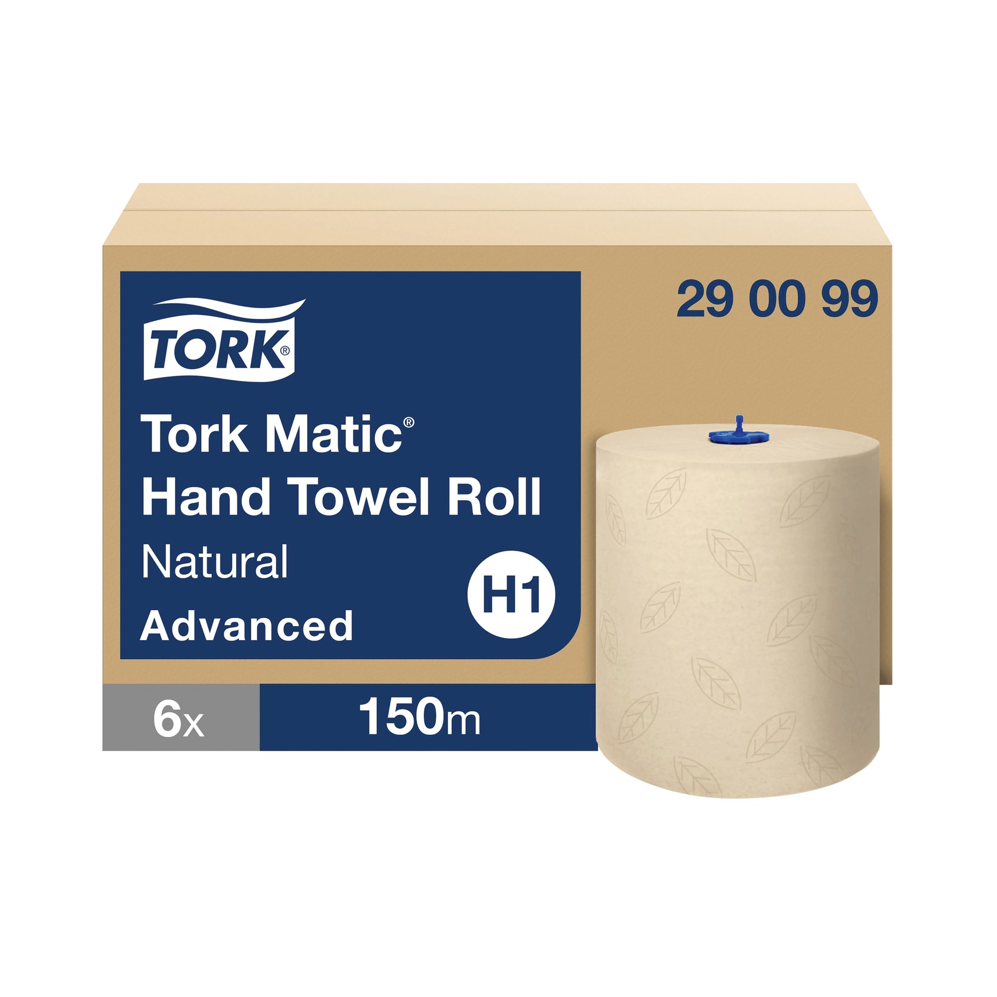 Tork Matic Paper Hand Towel Roll Natural (Pack of 6) 290099