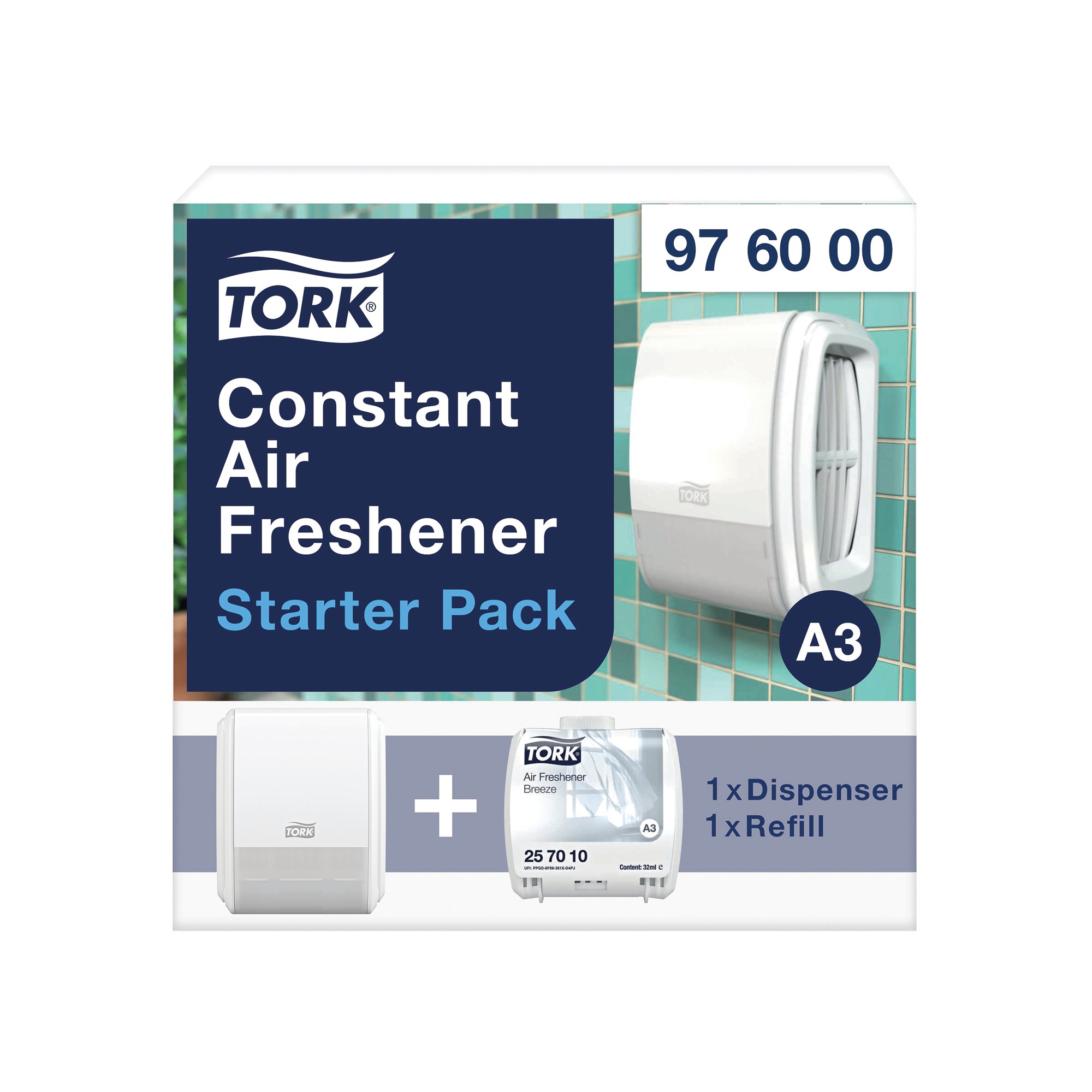 Tork Starter Pack Constant Air Freshener White 976000