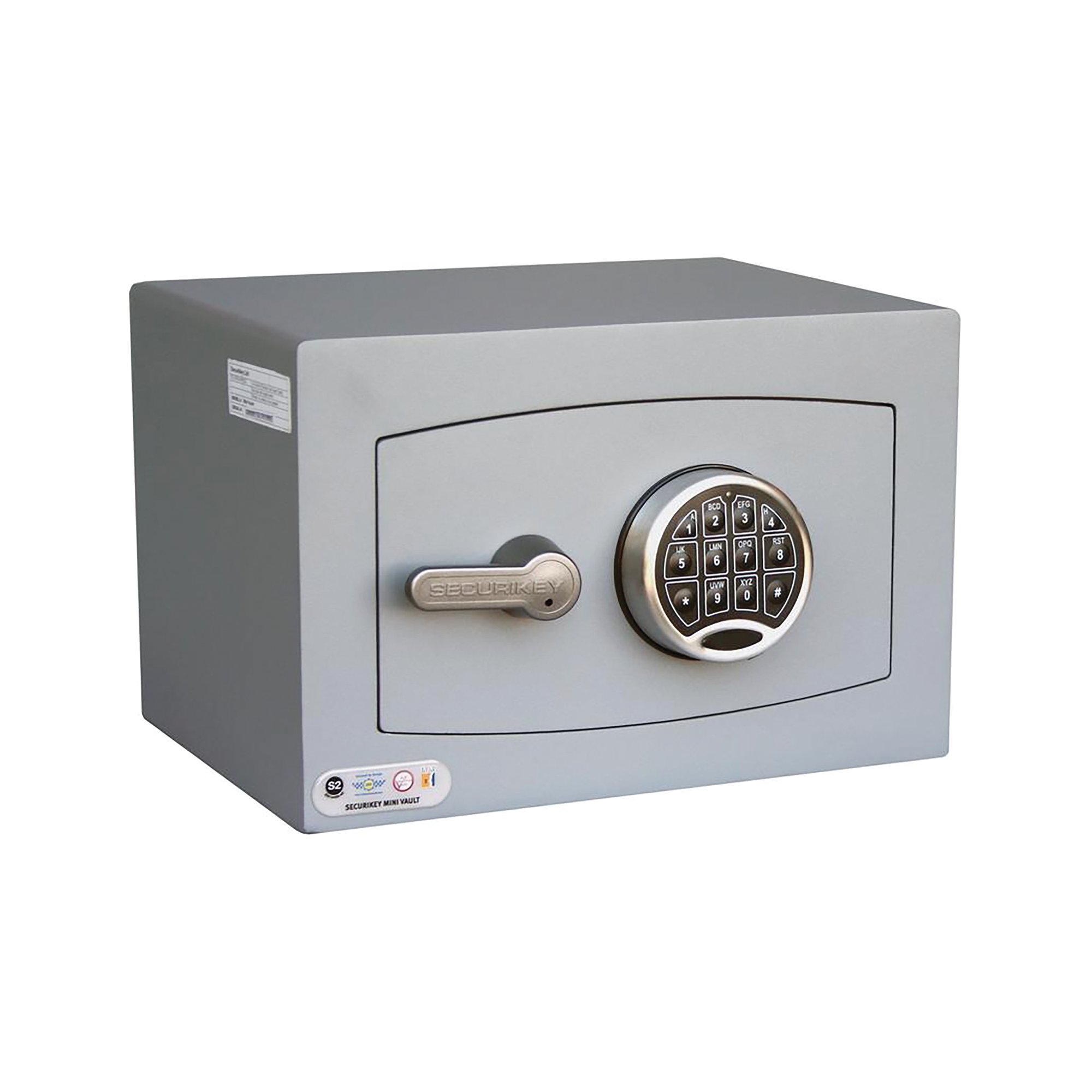 Securikey Mini Vault S2 Silver 0 Electronic Dark Grey SFMV-0ZE-S-S2