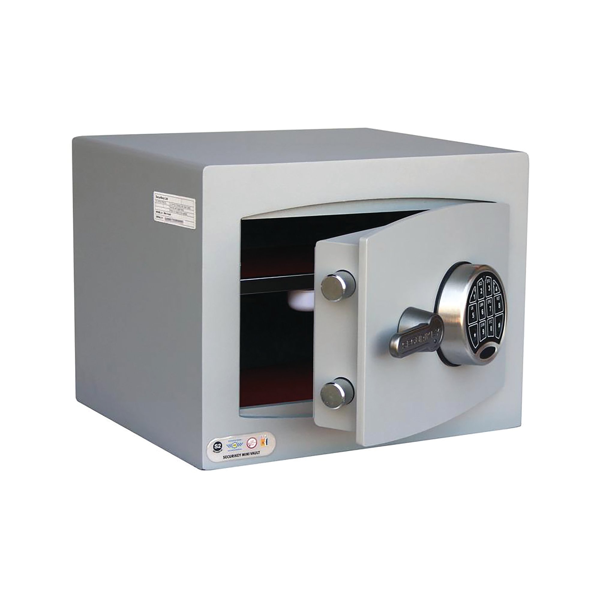 Securikey Mini Vault S2 Silver 1 Electronic Dark Grey SFMV-1ZE-S-S2