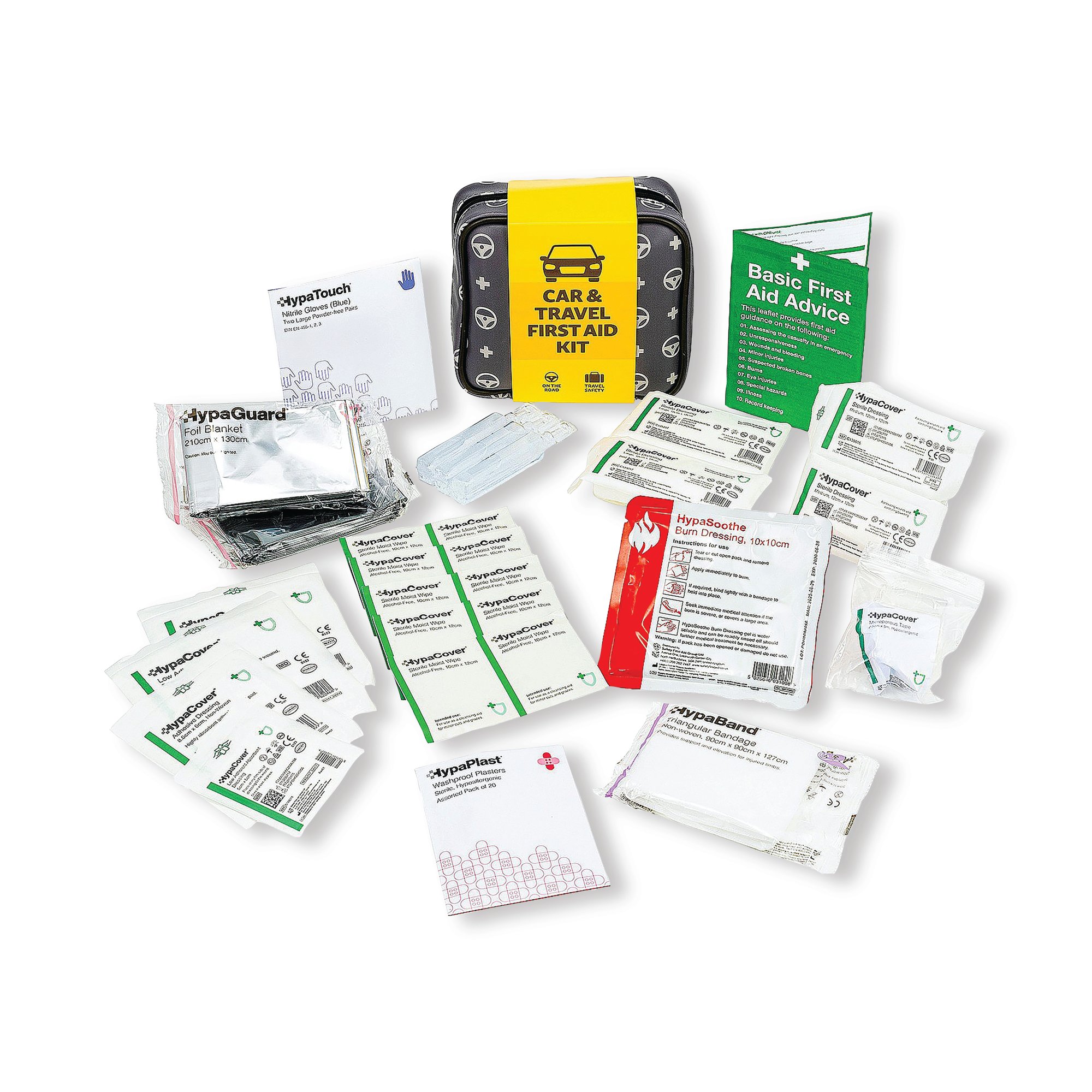 Safety First Aid Group Car and Travel First Aid Kit Grey KR201
