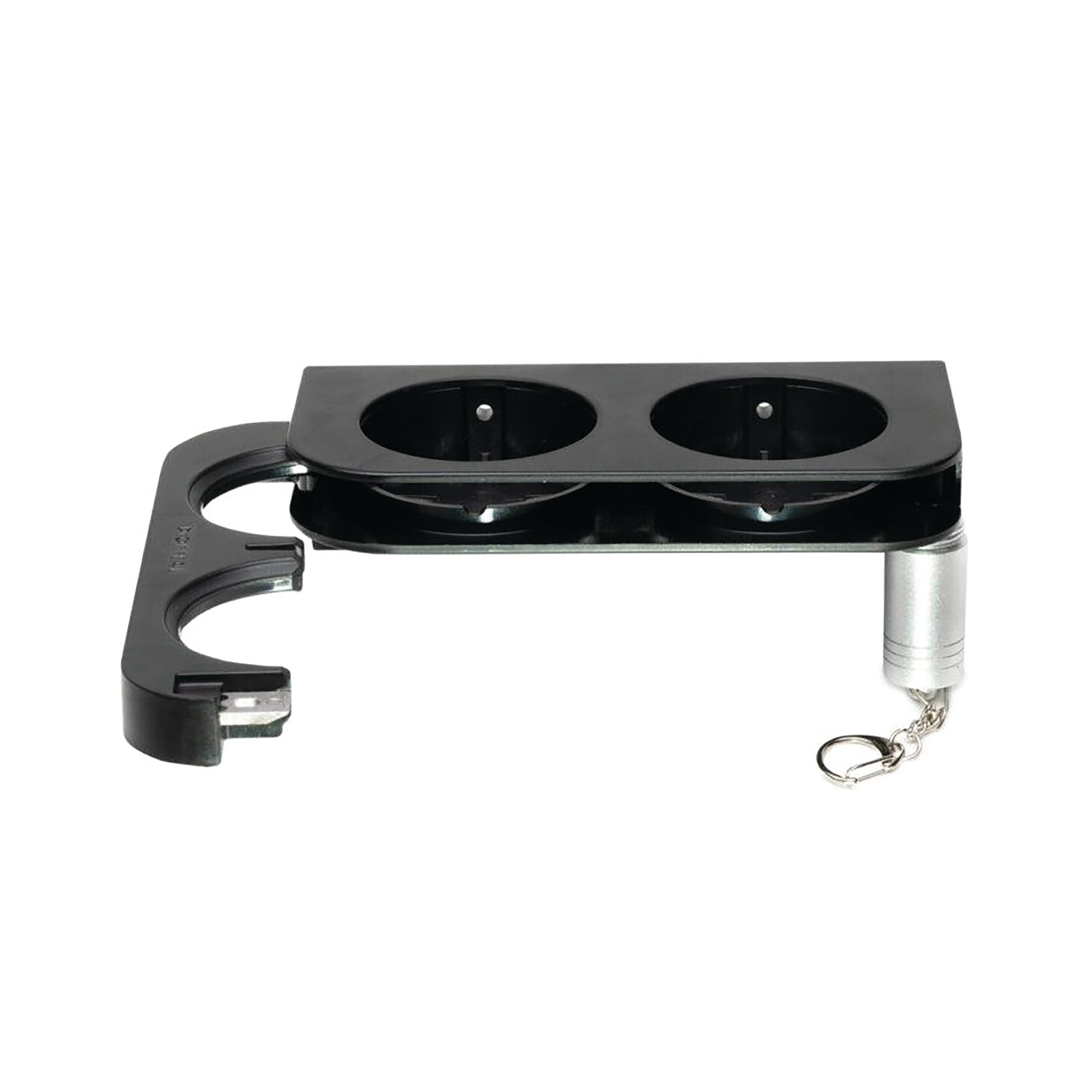 M System Black Double Bracket 165x50x85mm (Pack of 2) SUPCJSI008