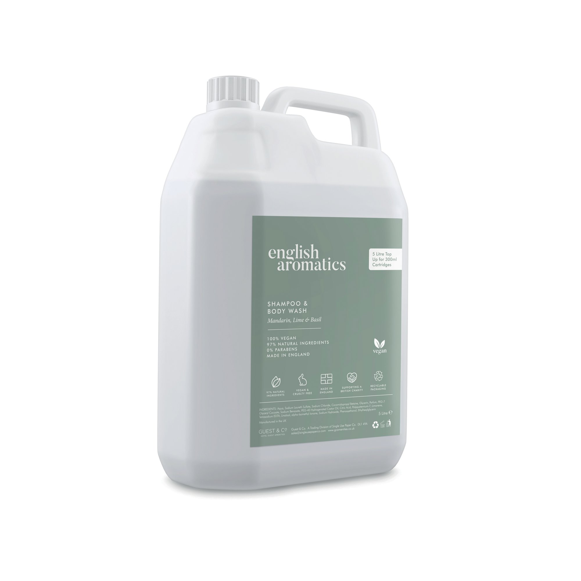 English Aromatics Refill Shampoo + Body Wash 5 Litre (Pack of 2) SUPCTRI005