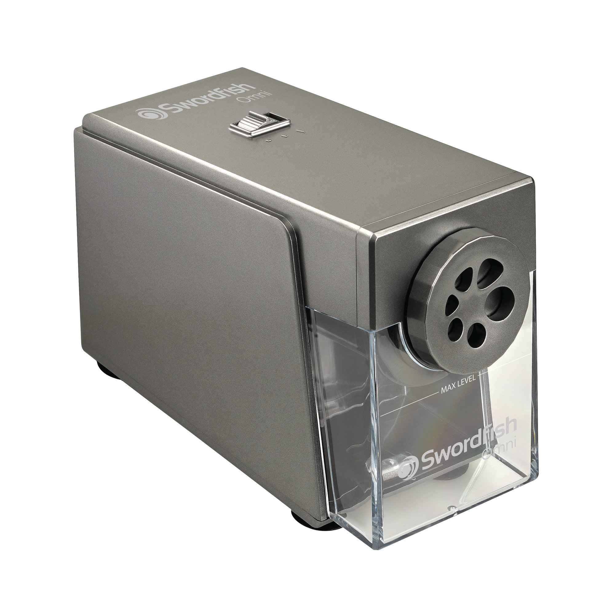 Swordfish Omni Electric Pencil Sharpener Silver 40391