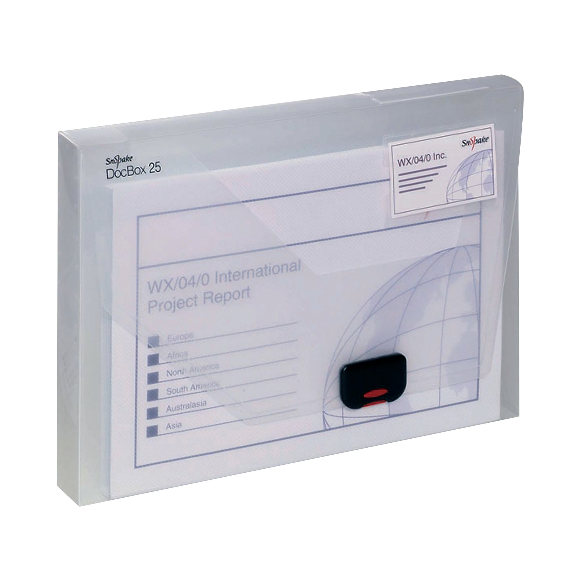 Snopake 25mm Capacity Document Box A4 Clear 12849