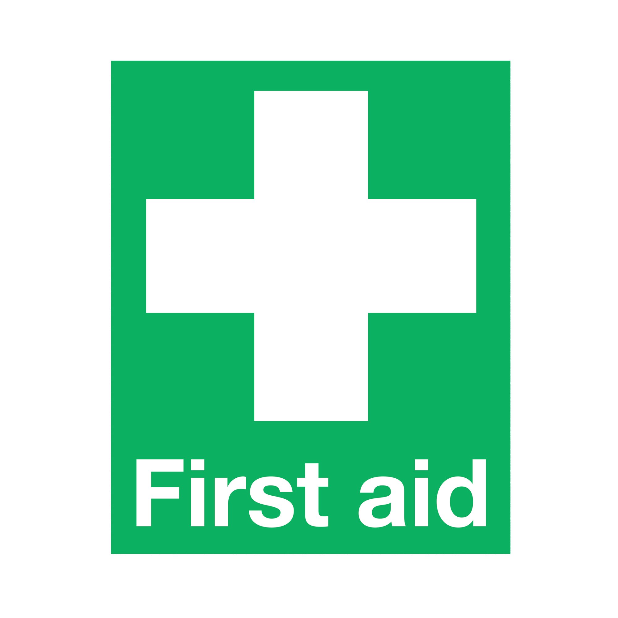 Safety Sign First Aid Sign PVC 100x250mm FA00619R