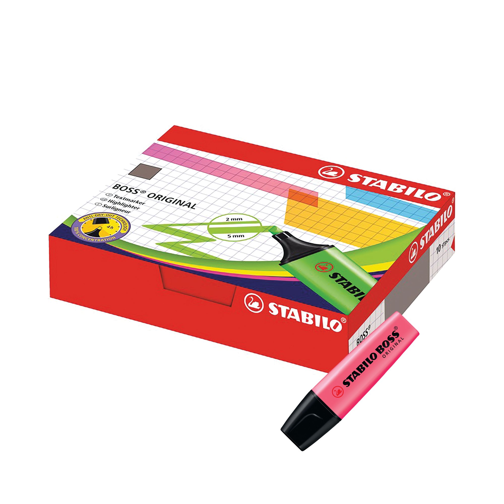Stabilo Boss Original Highlighter Pink (Pack of 10) 70/56/10